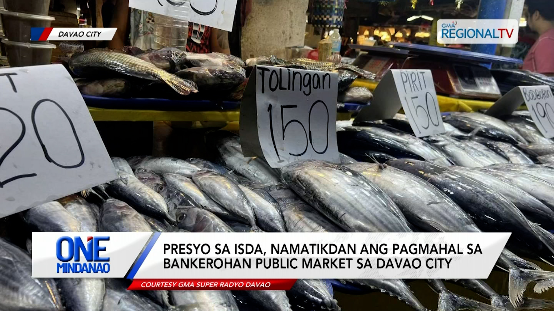 Isda, namatikdan ang pagmahal sa Bankerohan Public Market sa Davao City