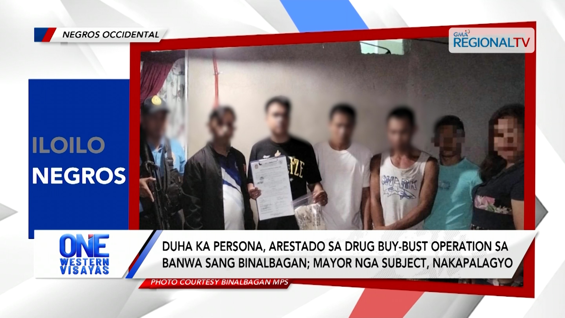 Duha ka persona, arestado sa drug buy-bust operation sa banwa sang Binalbagan
