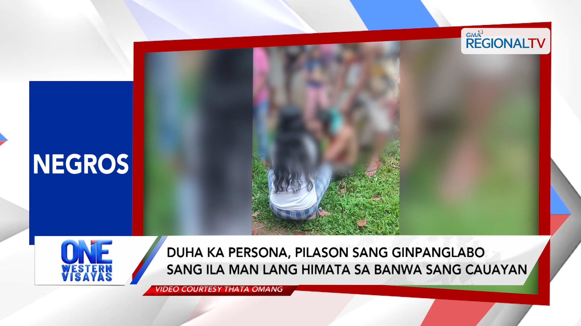 Duha ka persona, pilason sang ginpanglabo sang ila himata sa banwa sang Cauayan
