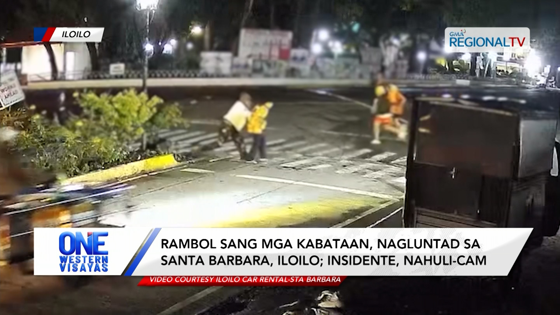 Rambol sang mga kabataan, nagluntad sa Santa Barbara, Iloilo; nahuli-cam