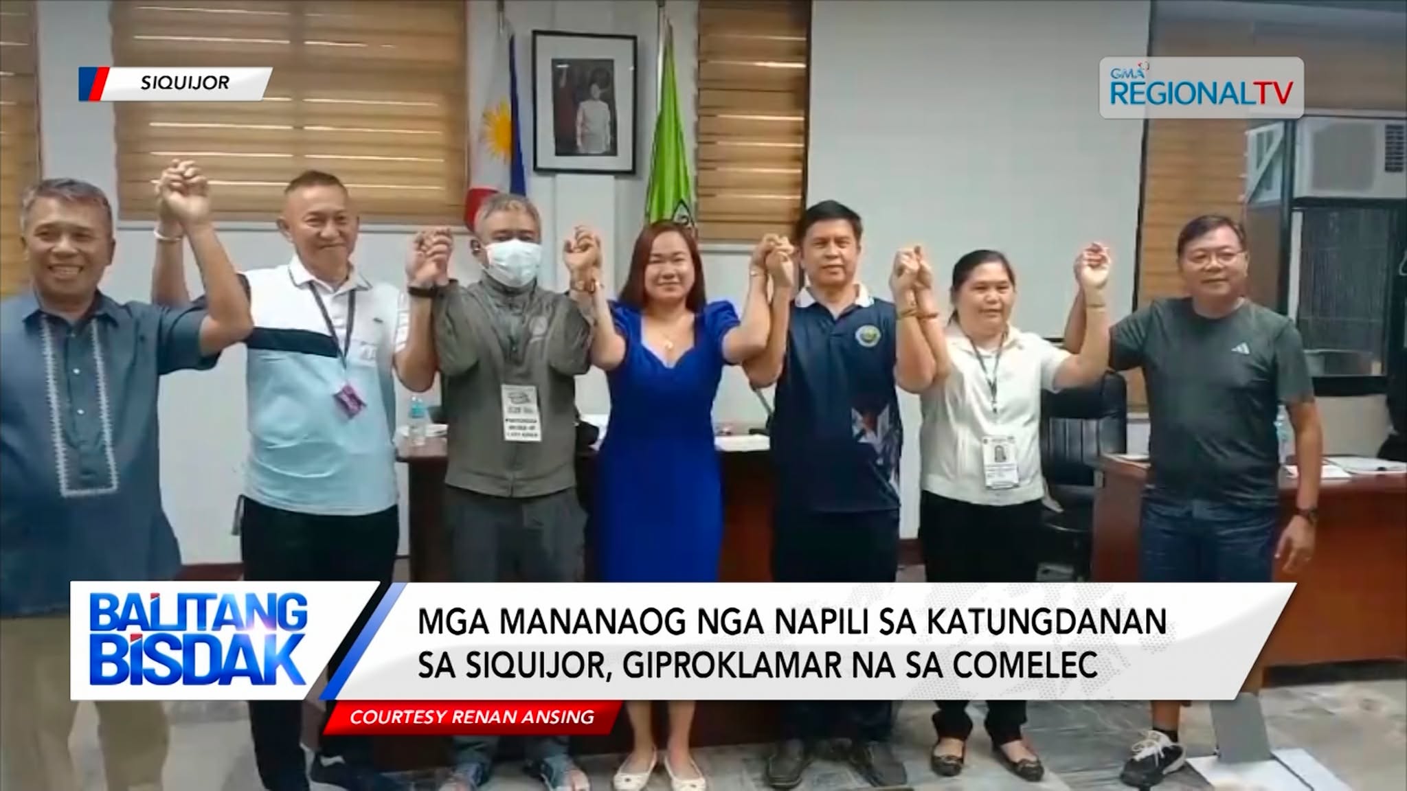 Mga mananaog nga napili sa katungdanan sa Siquijor, giproklamar na sa COMELEC