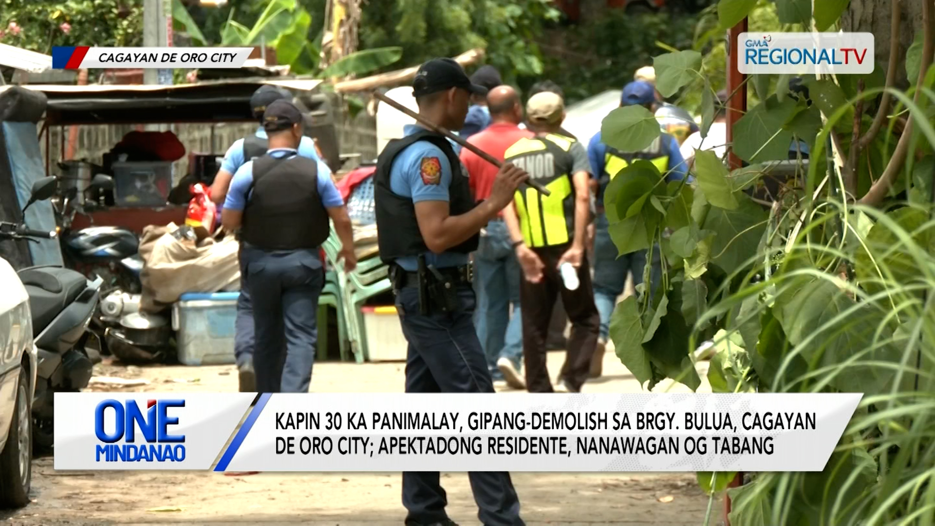 Kapin 30 ka panimalay, gipang-demolish sa Brgy. Bulua, Cagayan de Oro City
