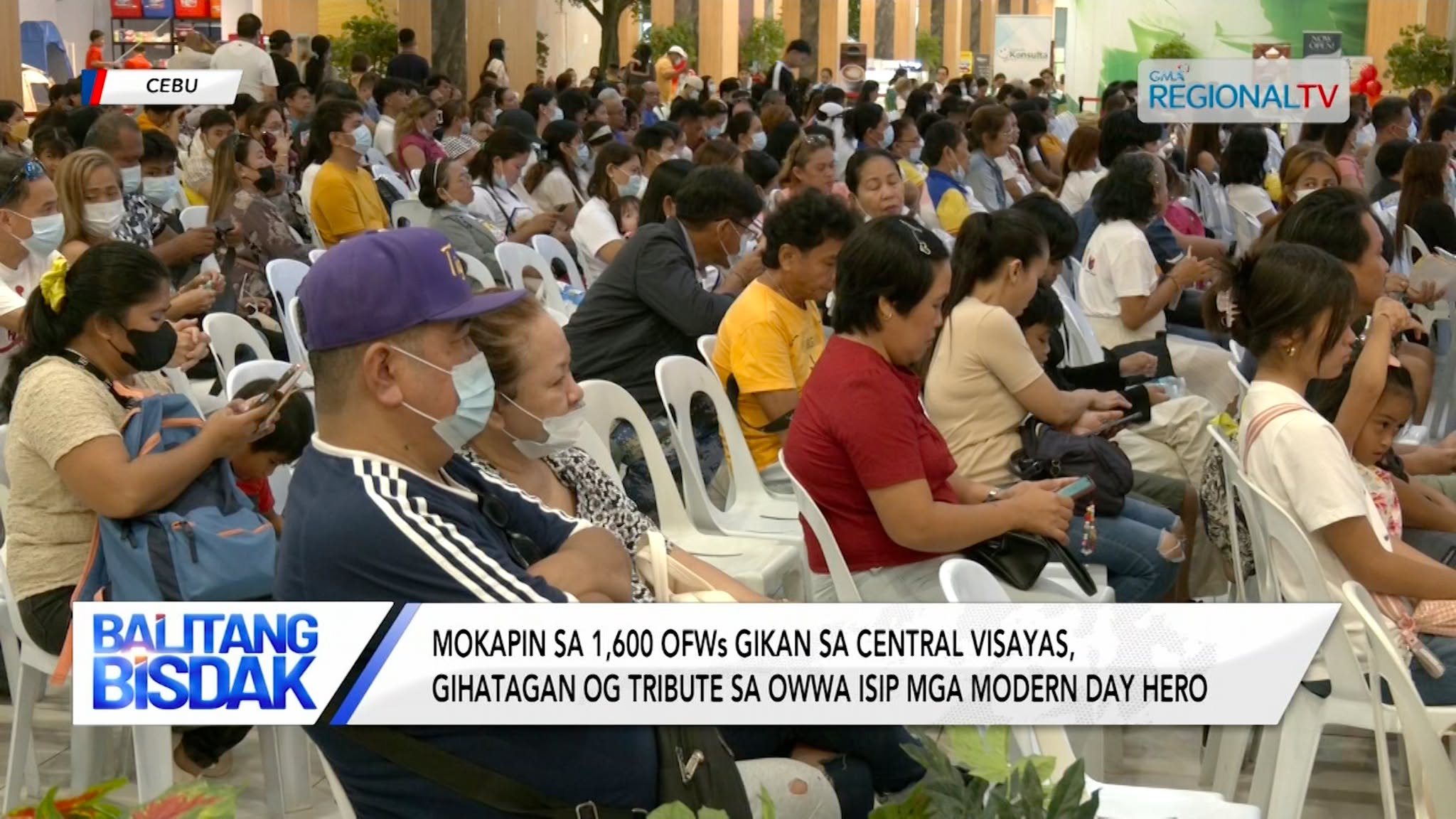Kapin 1,600 OFWs sa Central Visayas, Gihatagan og tribute sa OWWA