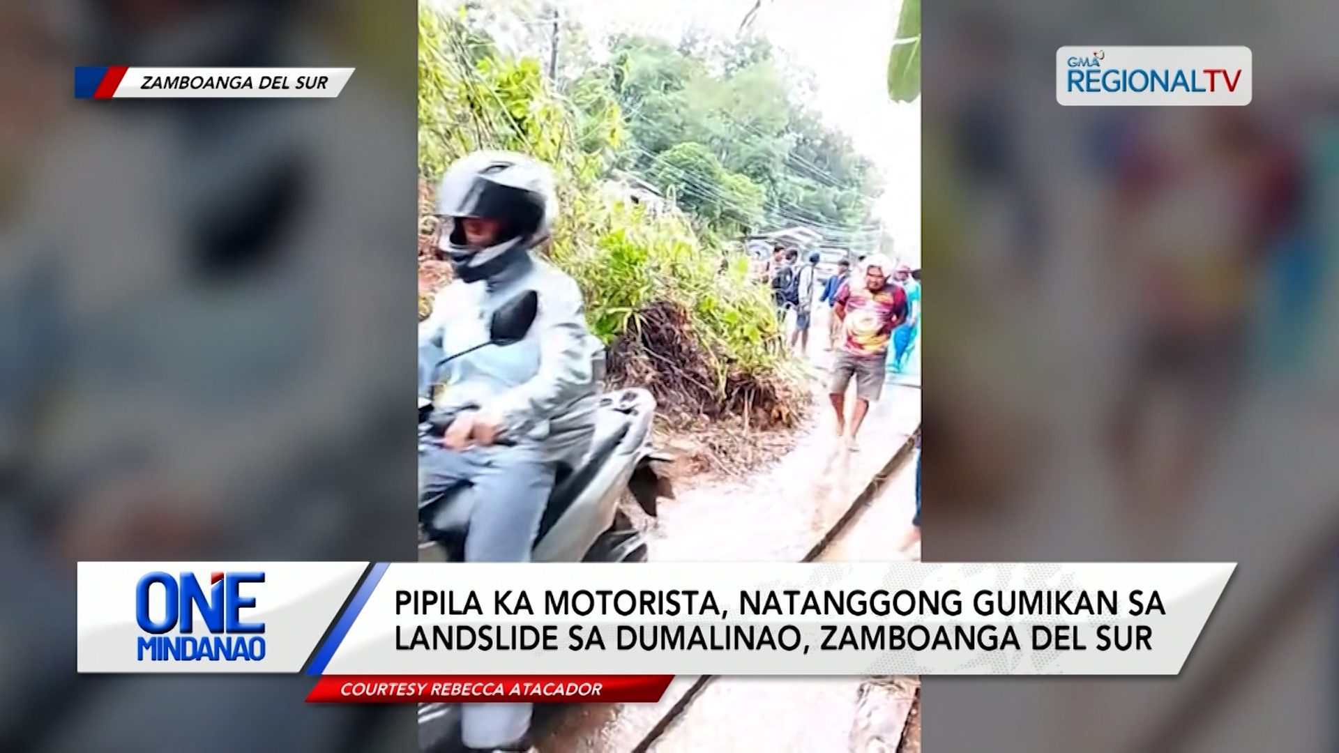 Pipila ka motorista, natanggong gumikan sa landslide sa Zamboanga del Sur