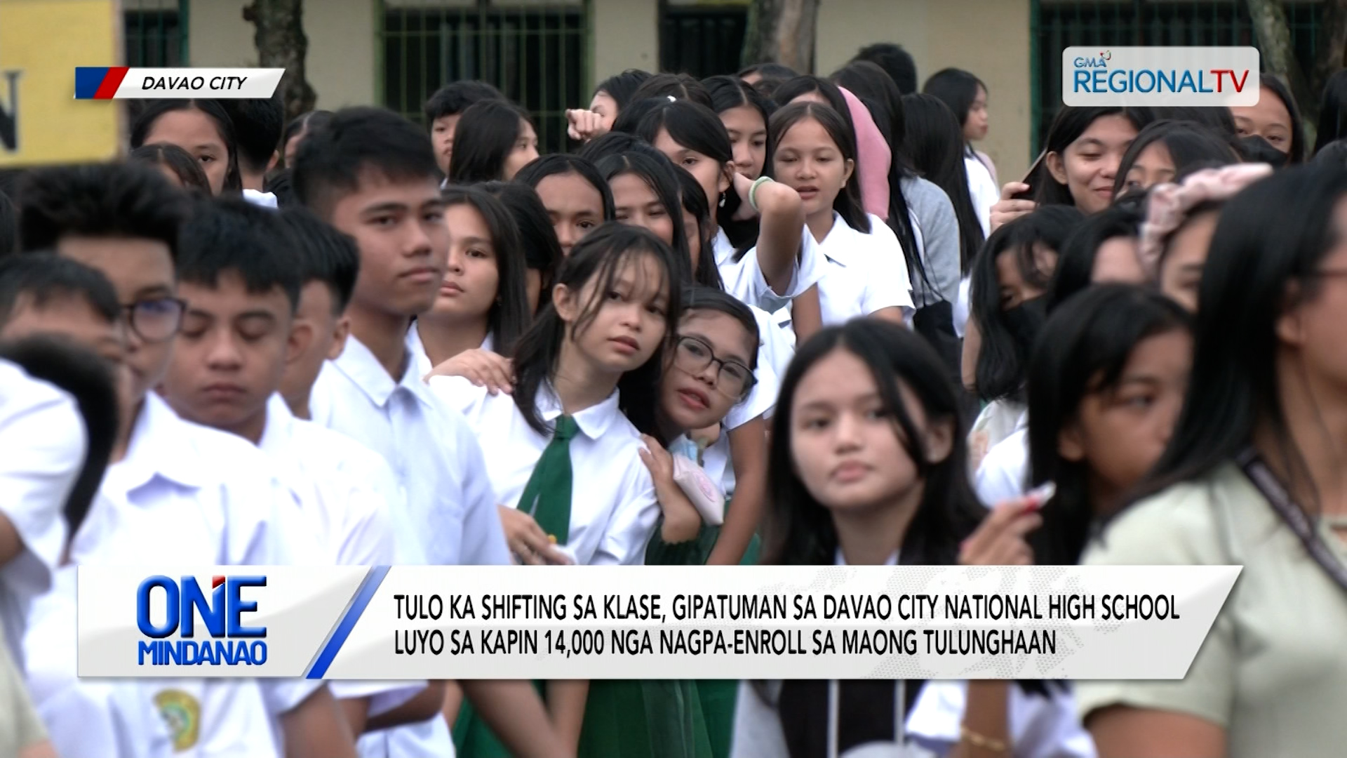 Tulo ka shifting sa klase, gipatuman sa Davao City National High School