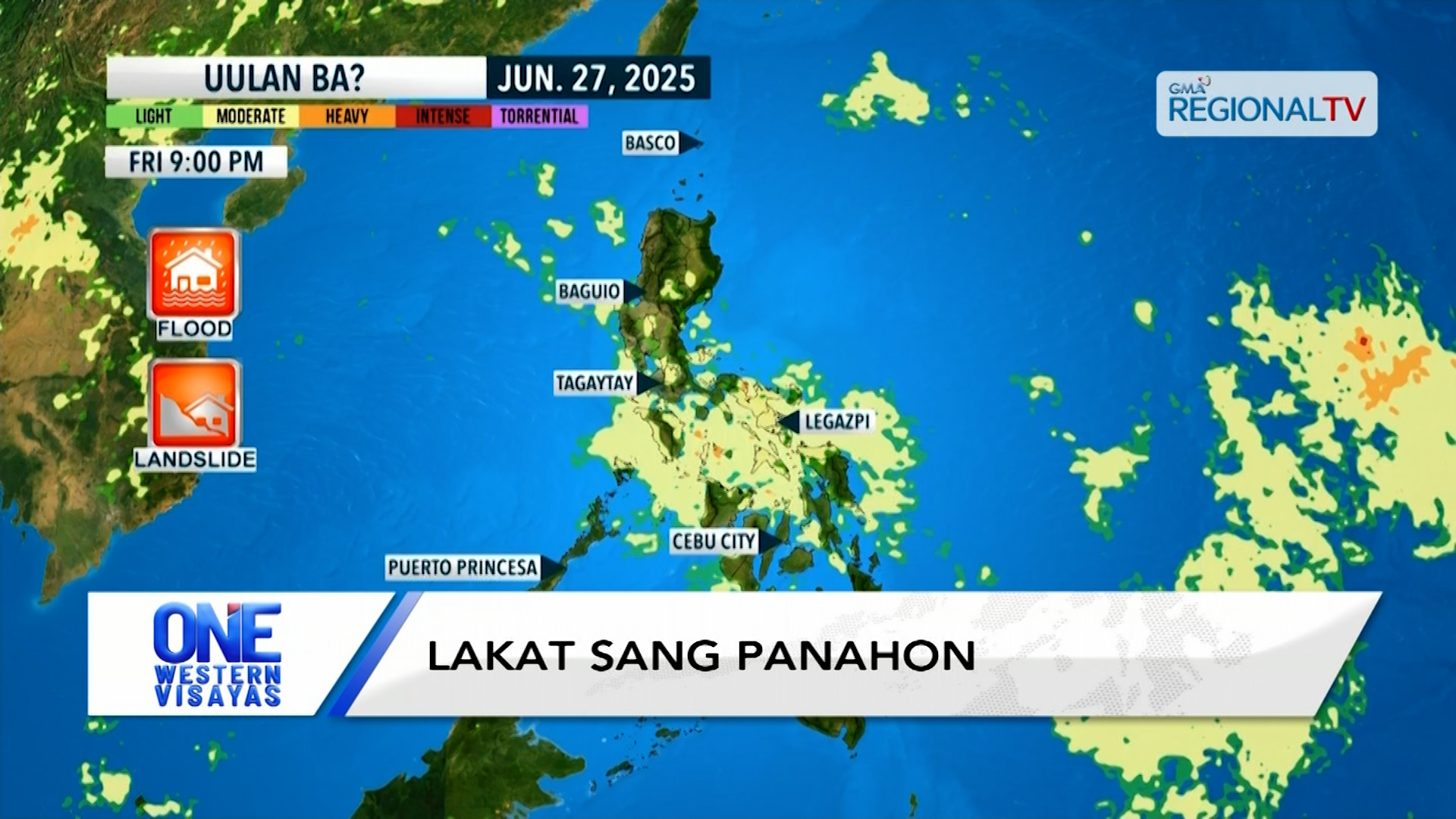 Lapta-lapta nga ulan sa Panay kag Negros sa weekend