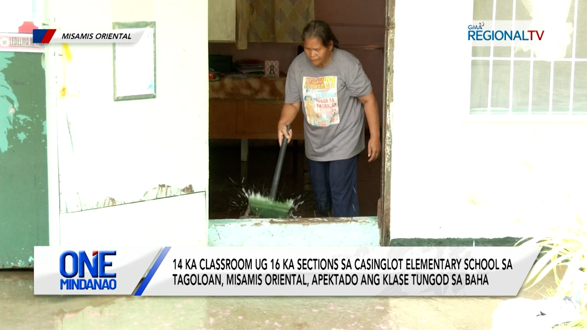 14 ka classroom sa Casinglot ES sa, Misamis Oriental, apektado sa baha