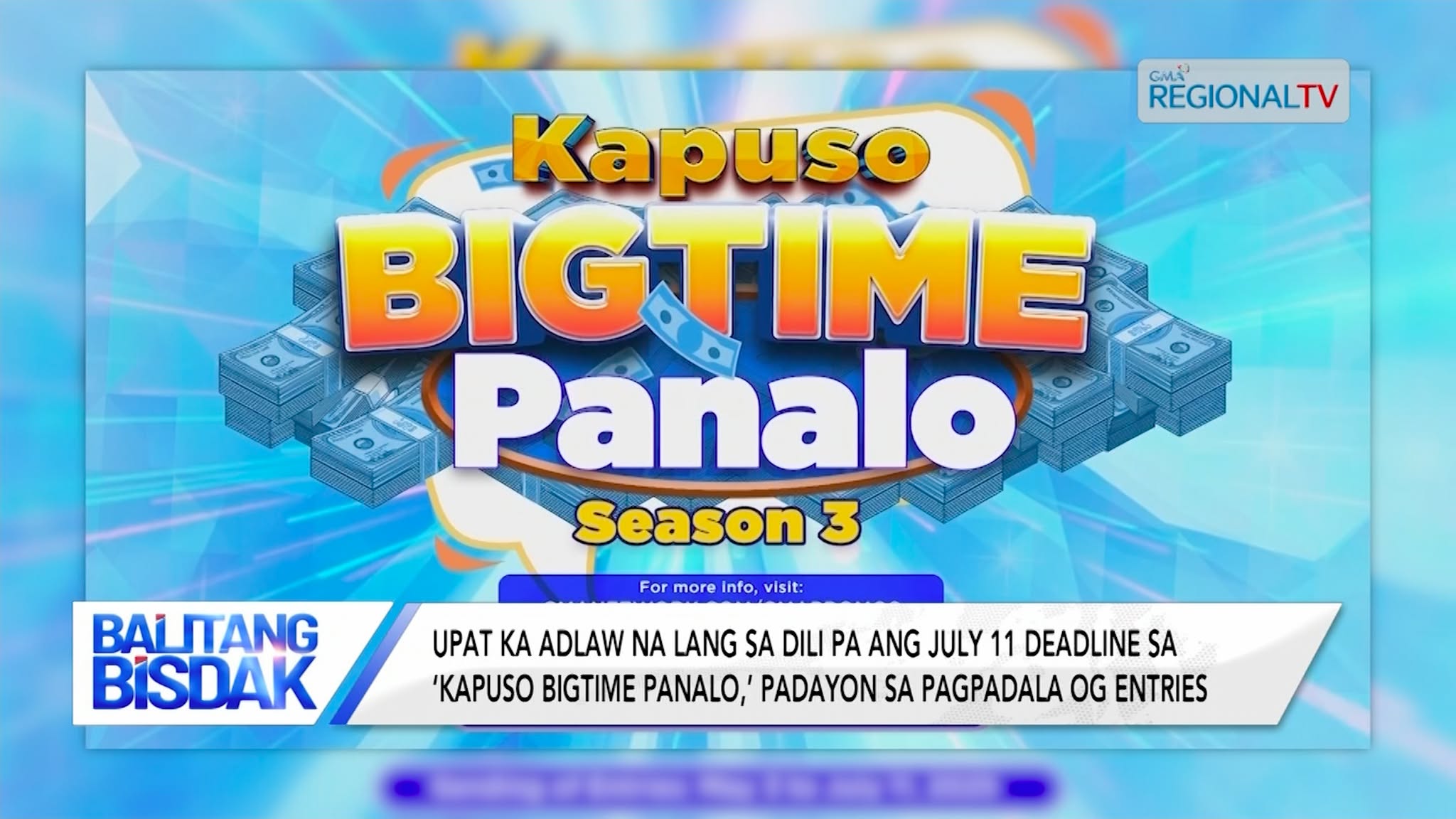 'Kapuso Bigtime Panalo' Season 3, hangtod karong July 11 na lang