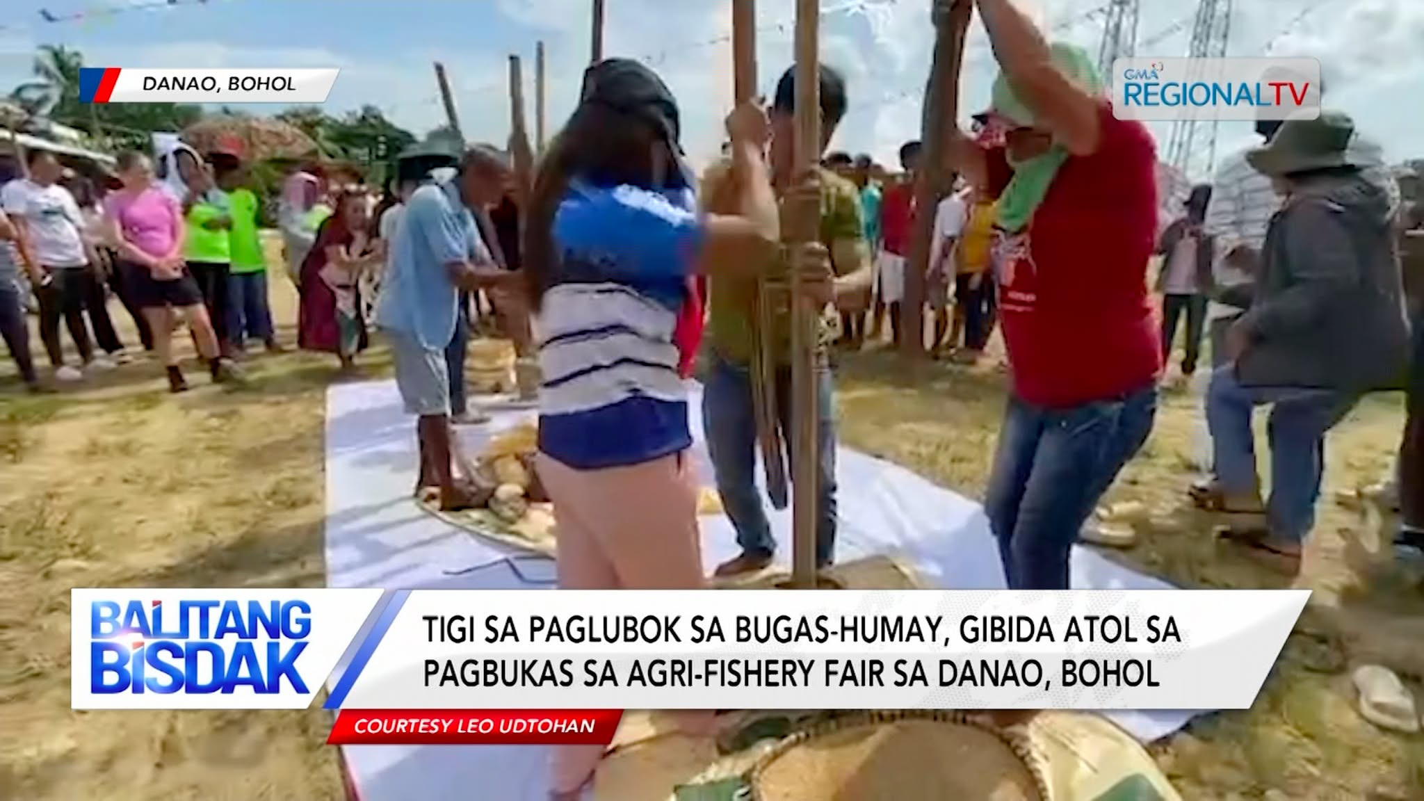 Tigi sa paglubok sa bugas-humay, gibida atol sa Agri-Fishery fair sa Danao, Bohol