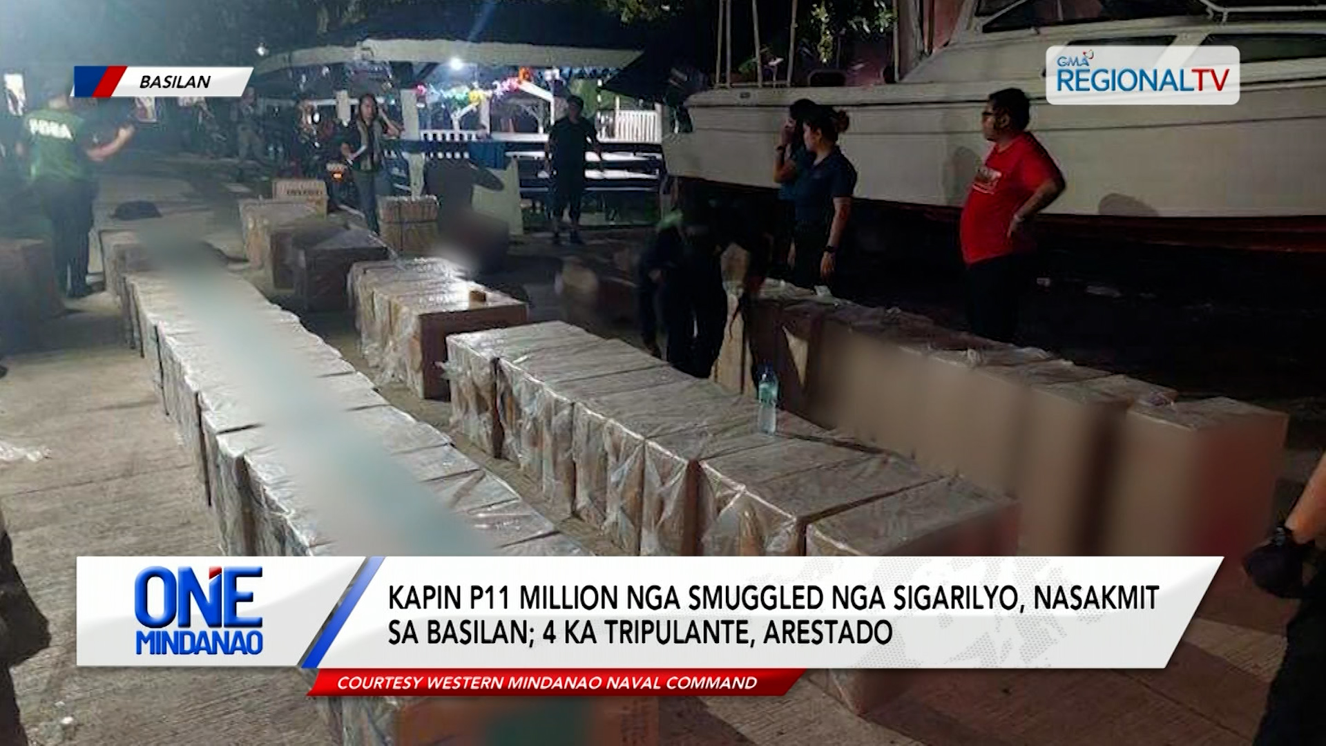 Kapin P11 Million nga smuggled nga sigarilyo, nasakmit sa Basilan | One Mindanao