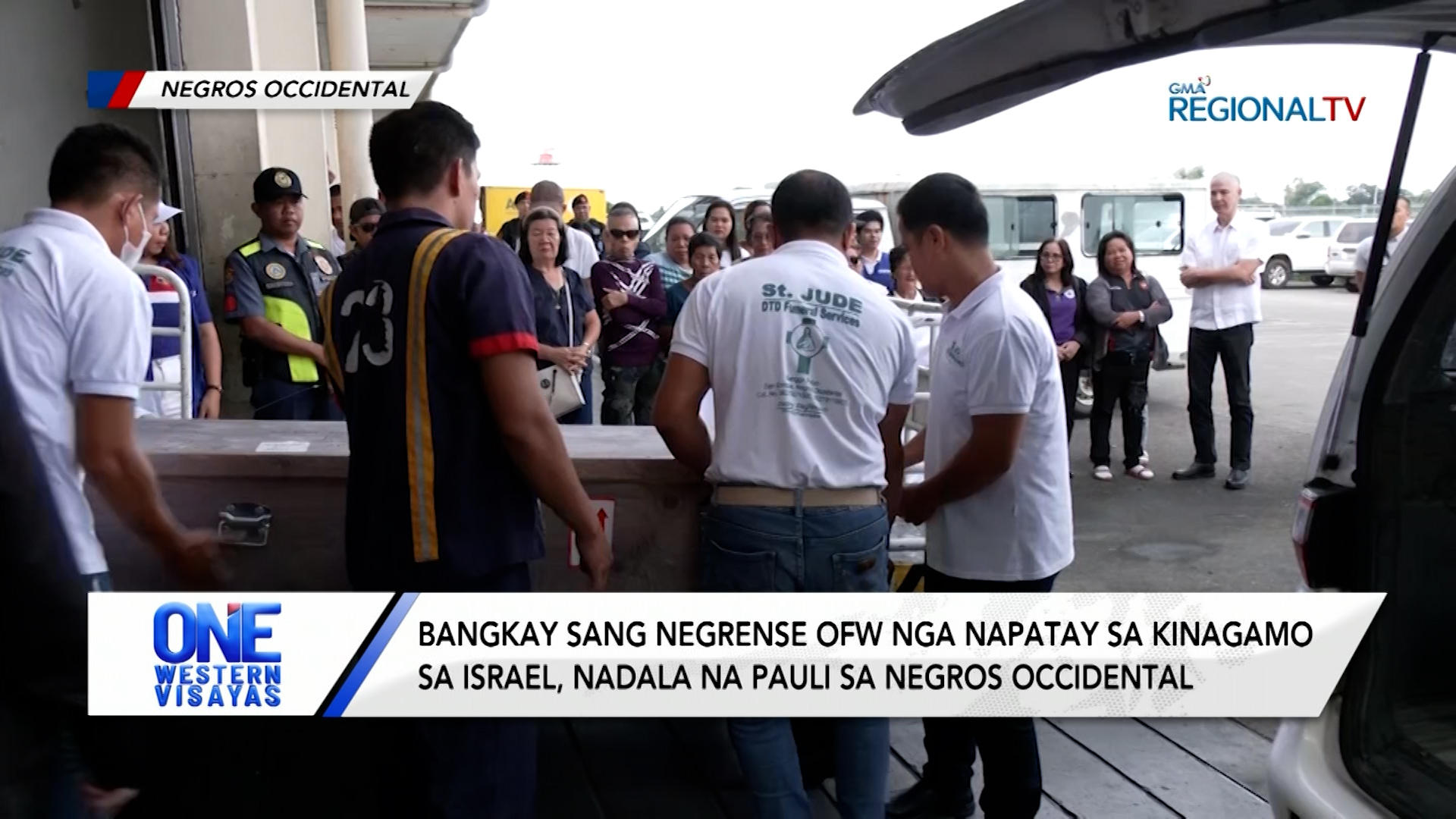 Bangkay sang Negrense OFW nga napatay sa kinagamo sa israel, napauli na | One Western Visayas