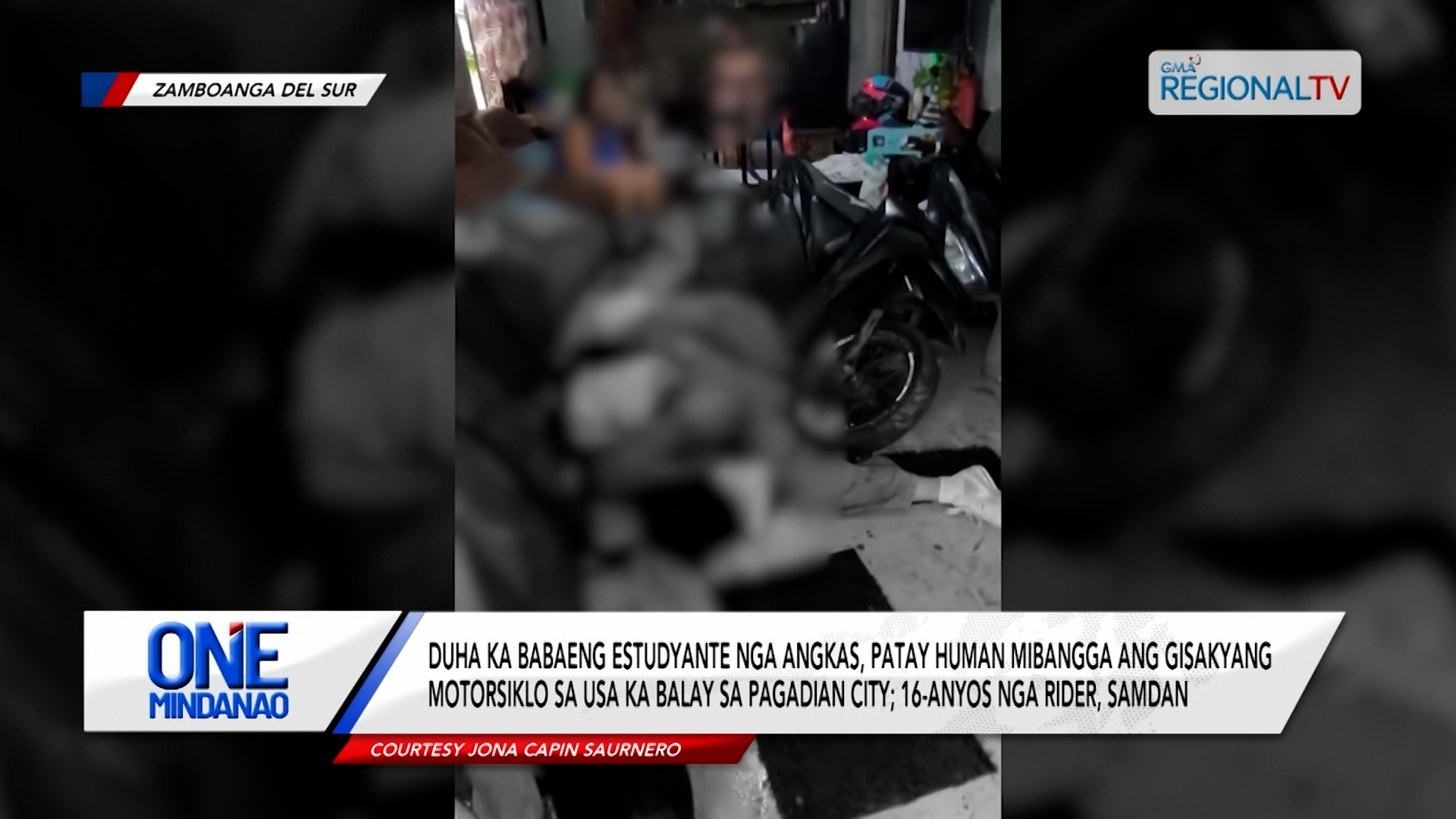 Duha ka babaeng estudyante nga angkas, patay human mibangga ang motorsiklo | One Mindanao