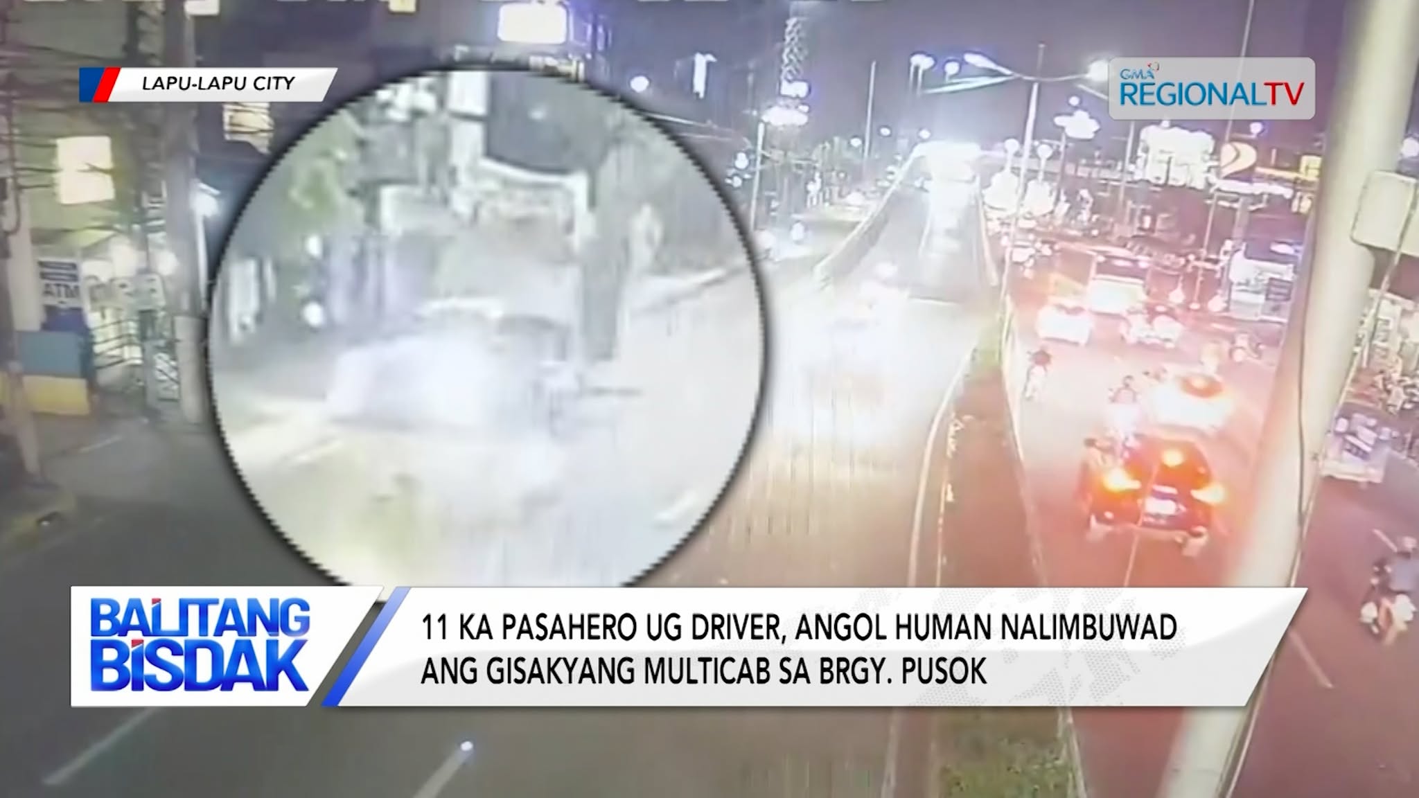 11 pasahero ug driver, angol human nalimbuwad ang pampasaherong multicab | Balitang Bisdak