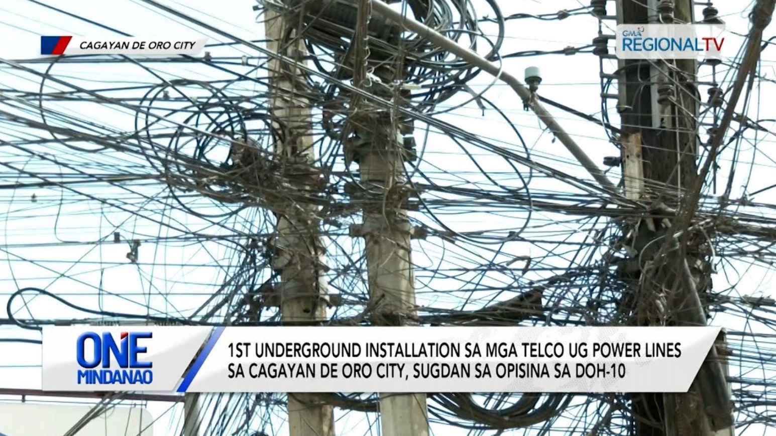 Underground installation sa telco ug power lines sa Cagayan de Oro City, sugdan | One Mindanao