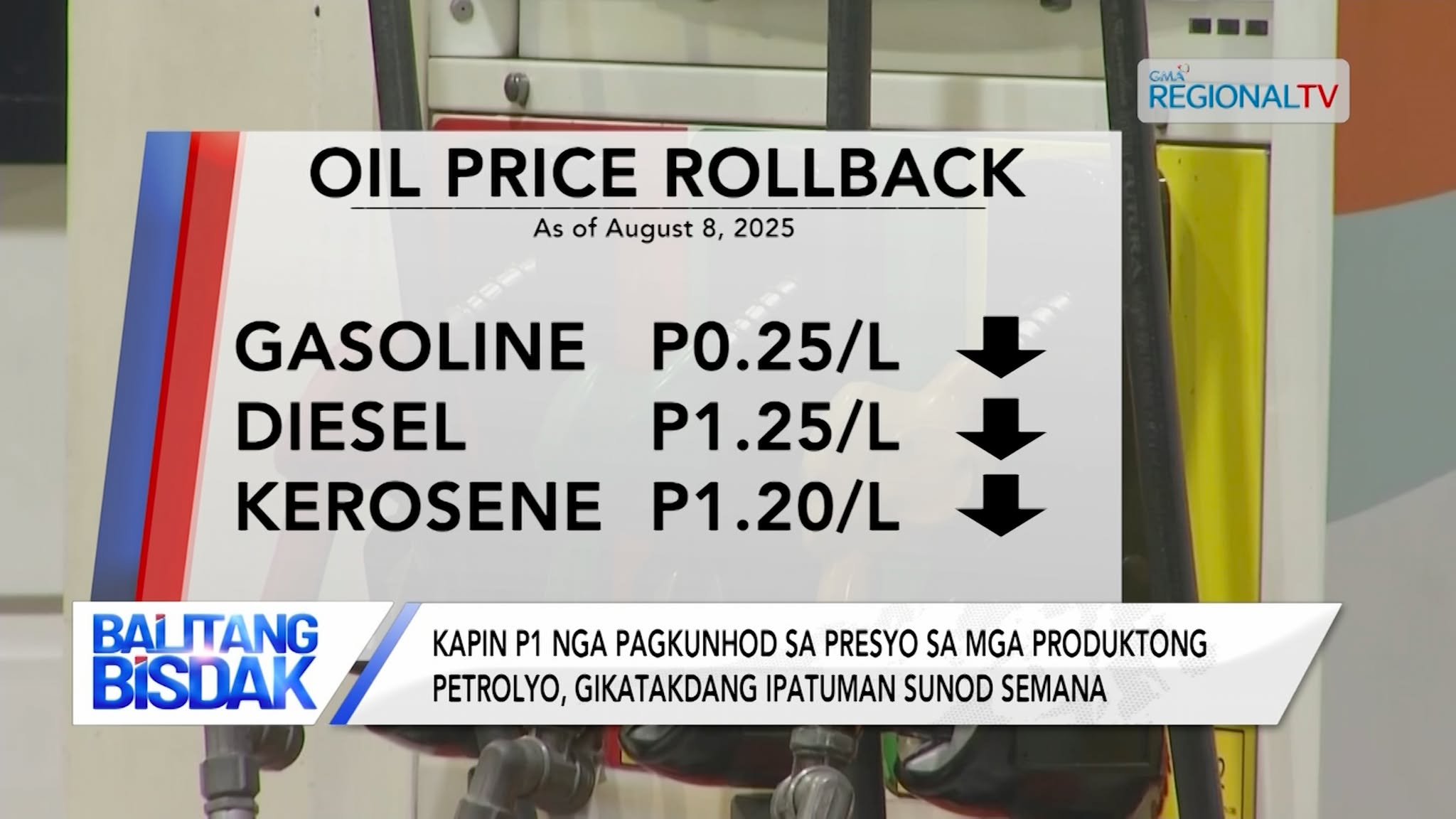 Kapin P1 nga pagkunhod sa presyo sa mga produktong petrolyo, ipatuman sunod semana | Balitang Bisdak