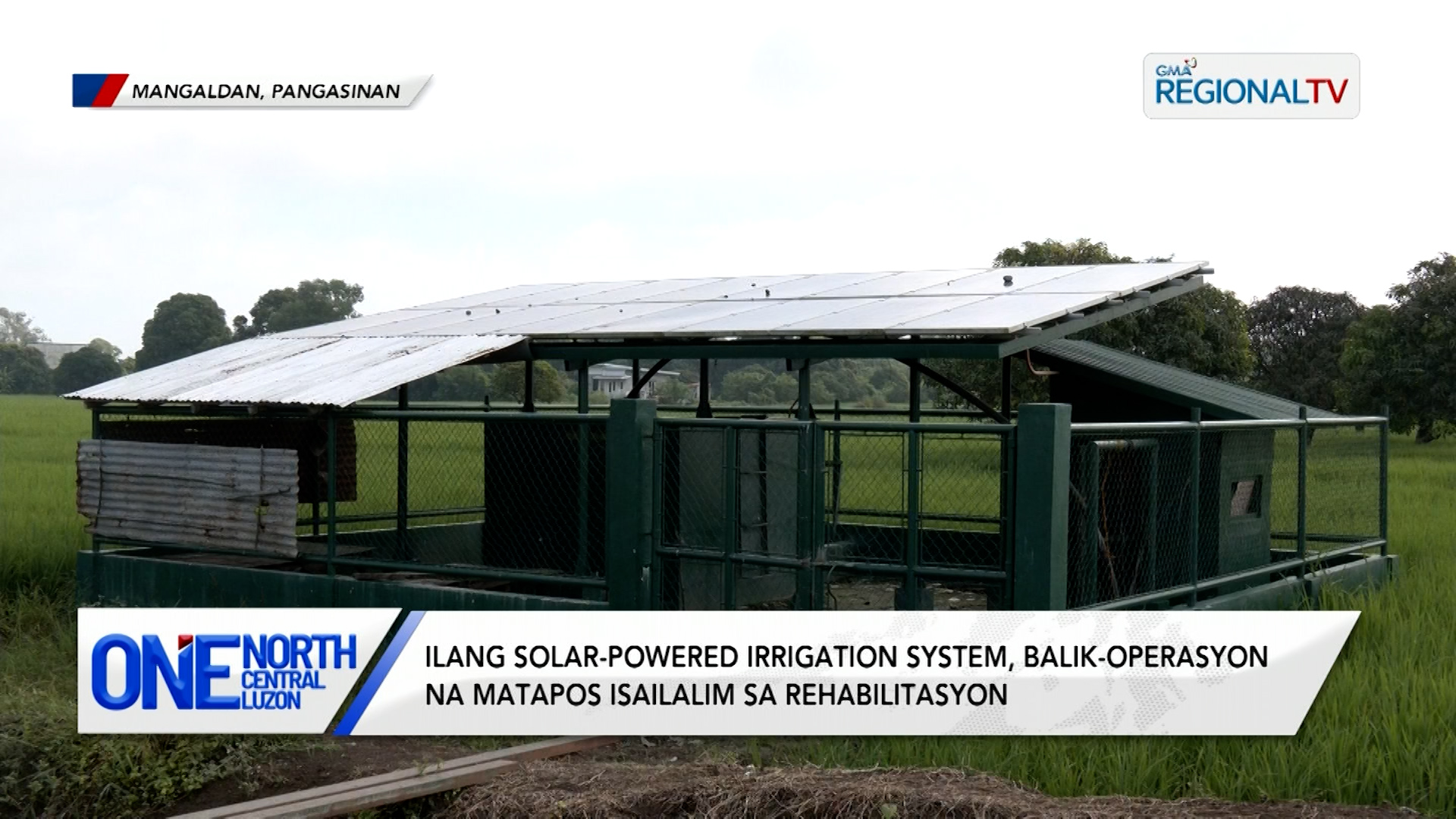 Ilang solar-powered irrigation system sa Mangaldan, balik-operasyon na | One North Central Luzon