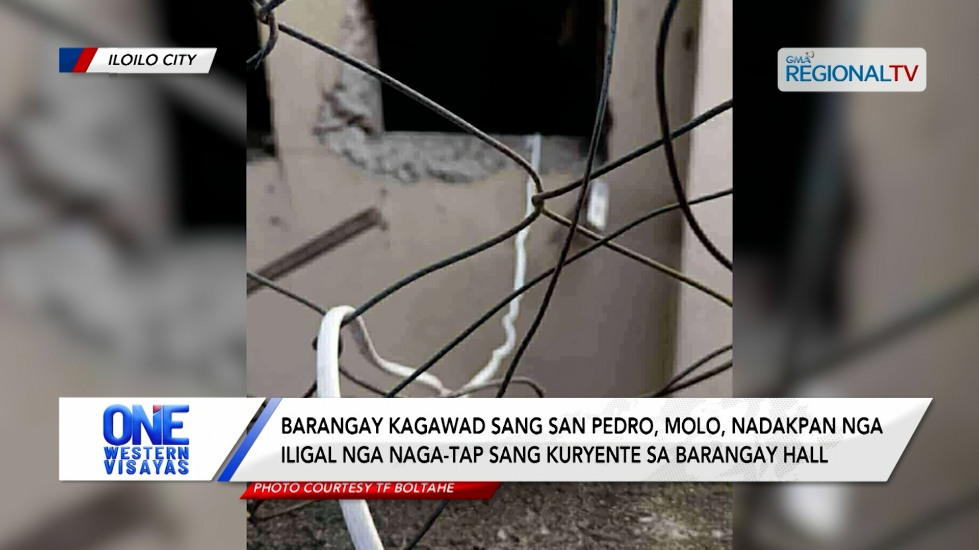 Barangay kagawad sa Molo, nadakpan nga naga-illegal tapping sang kuryente | One Western Visayas