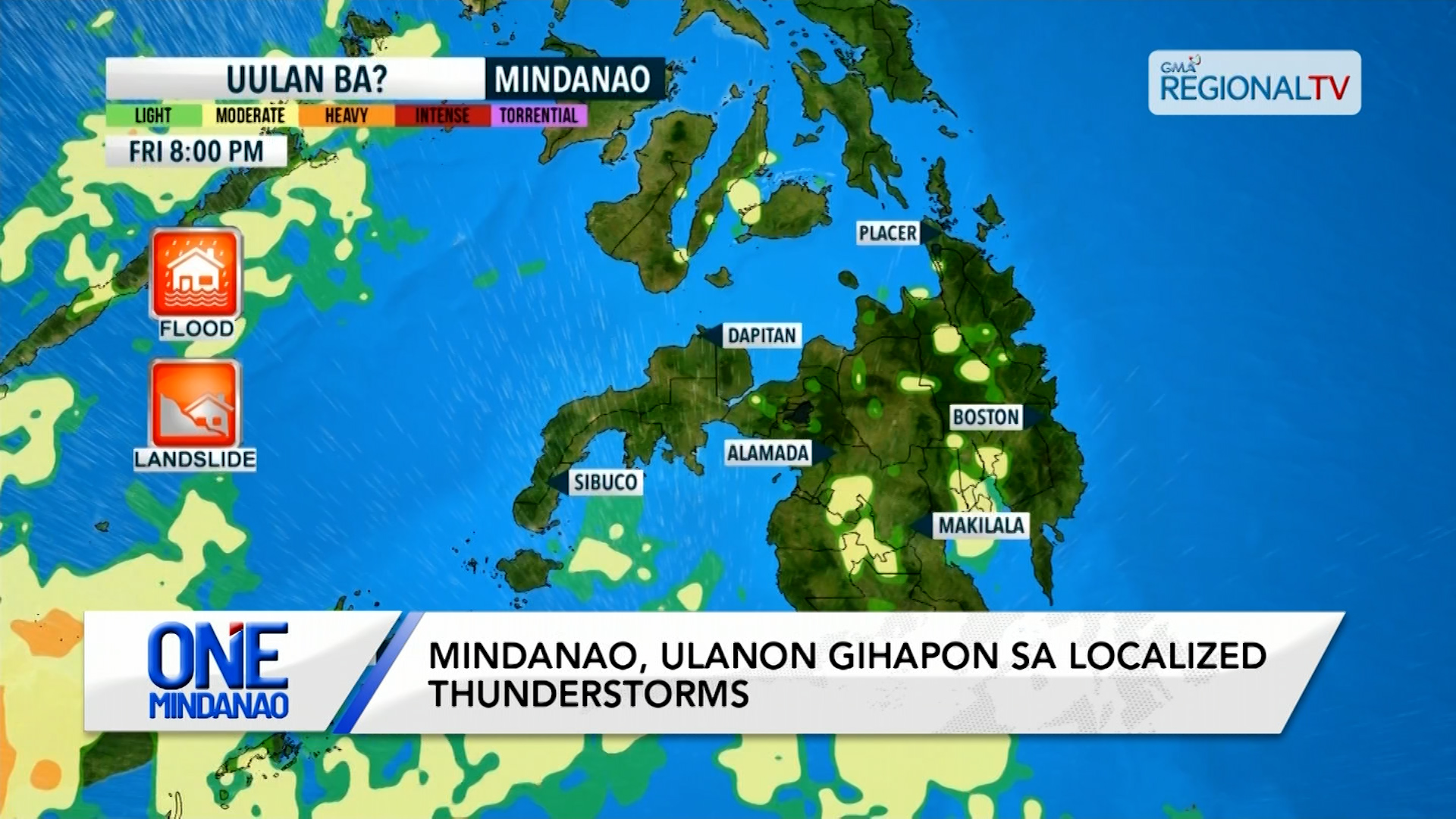 Mindanao, ulanon gihapon epekto sa Localized Thunderstorms | One Mindanao