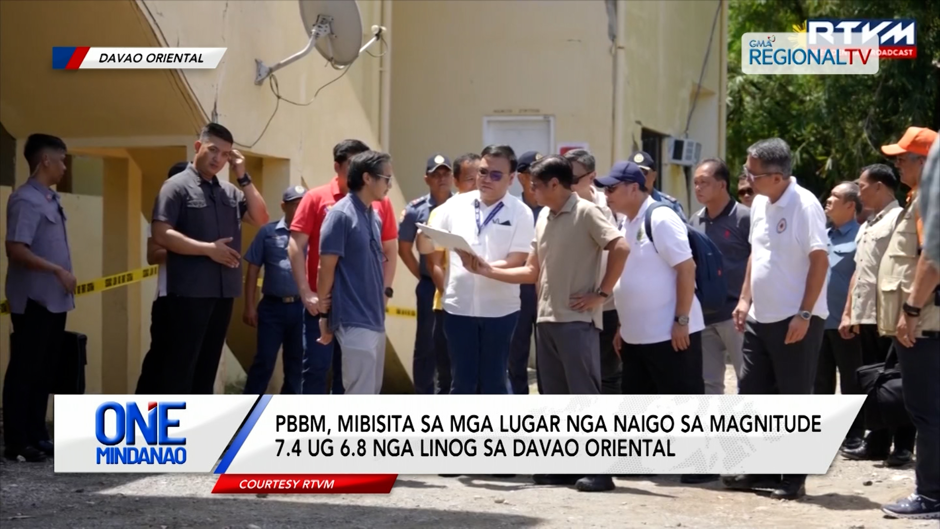 PBBM, mibisita sa mga lugar nga naigo sa linog sa Davao Oriental | One Mindanao