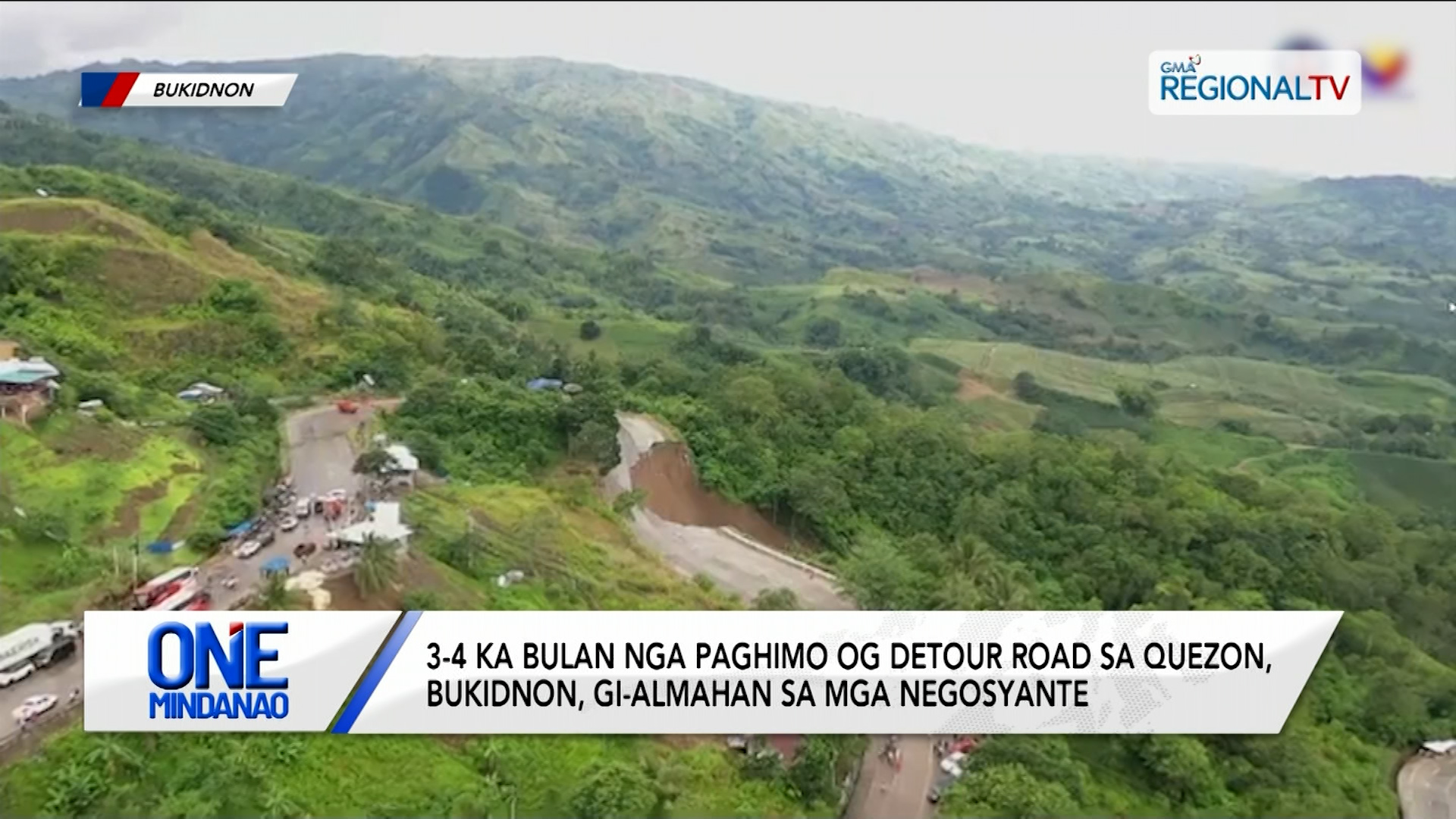 3-4 ka bulan nga paghimo og detour road sa Quezon, Bukidnon, gi-almahan | One Mindanao