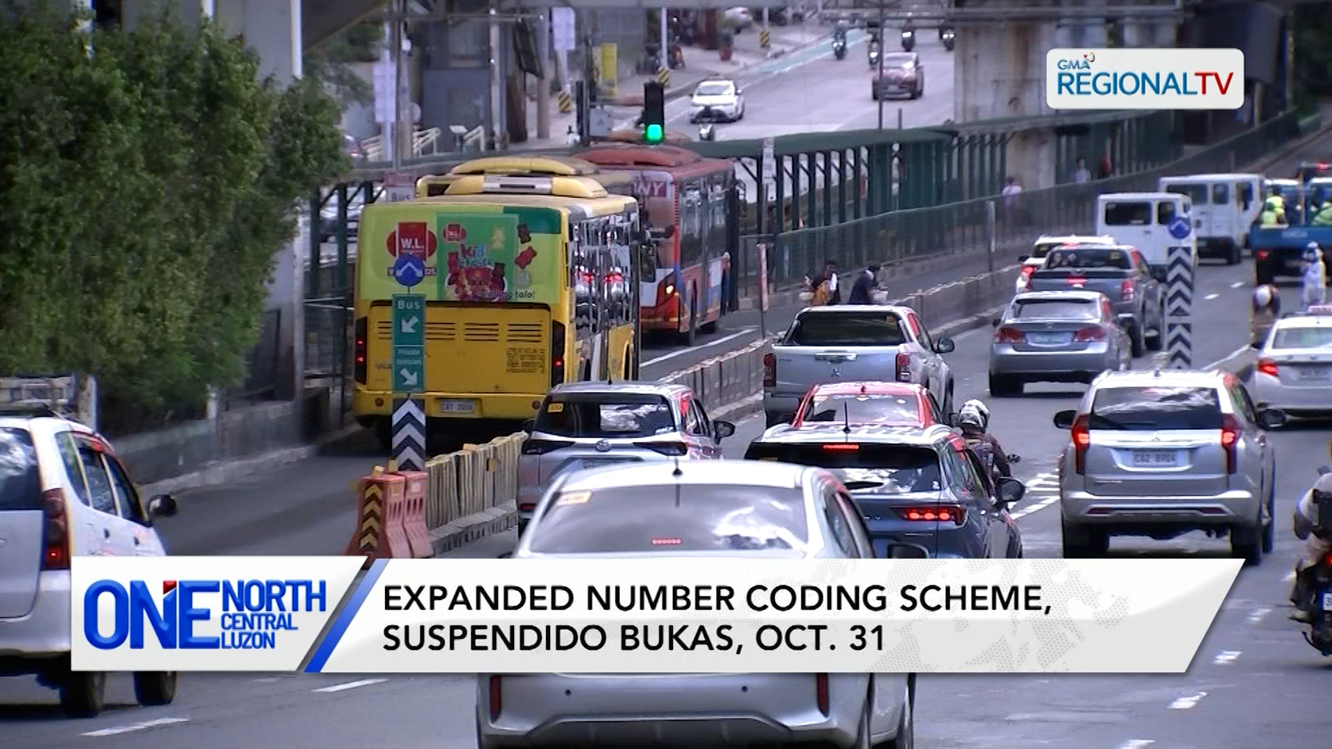 Expanded number coding scheme, suspendido bukas, Oct. 31 | One North Central Luzon