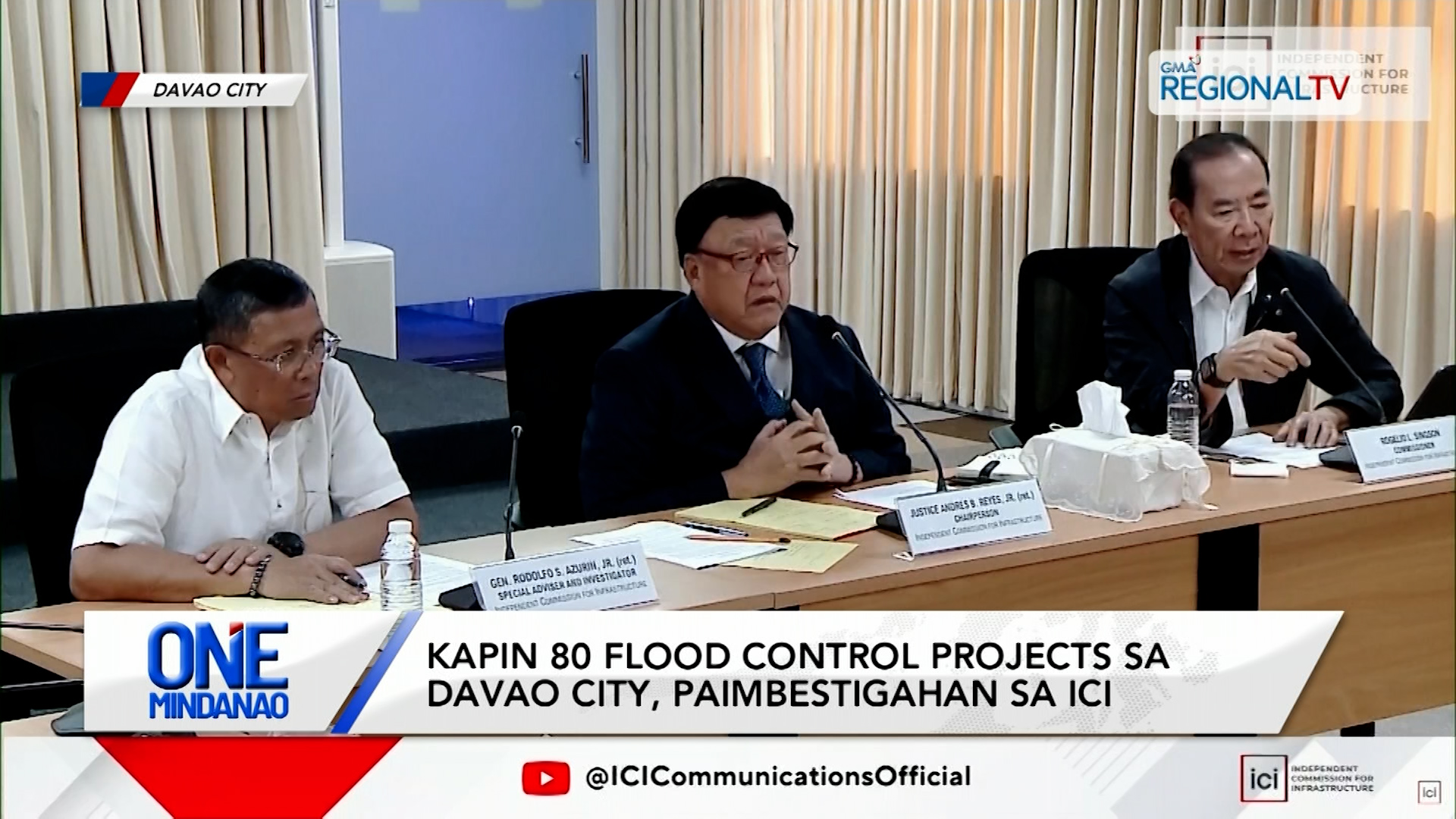 Kapin 80 flood control projects sa Davao City, paimbestigahan sa ICI | One Mindanao