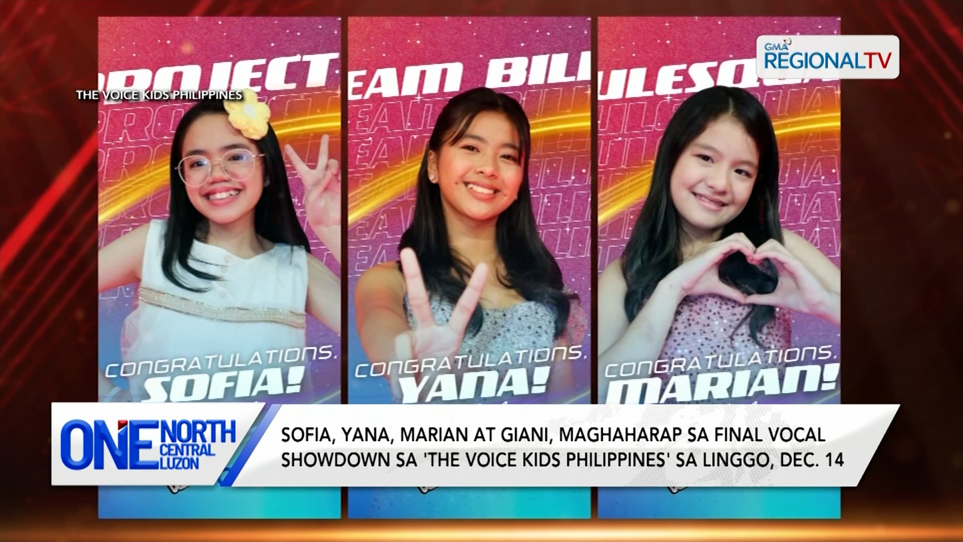 Sofia, Yana, Marian at Giani, maghaharap sa final vocal showdown | One North Central Luzon