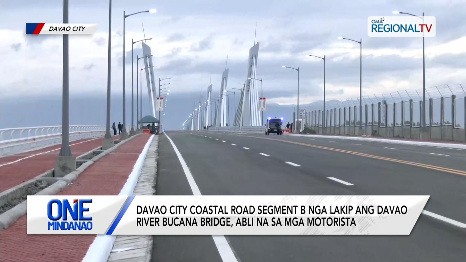 Davao City Coastal Road Segment B nga lakip ang Davao River Bucana Bridge, abli na | One Mindanao