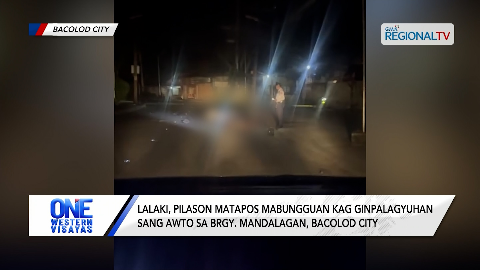 Lalaki, pilason matapos mabungguan kag ginpalagyuhan sang awto, Bacolod City | One Western Visayas