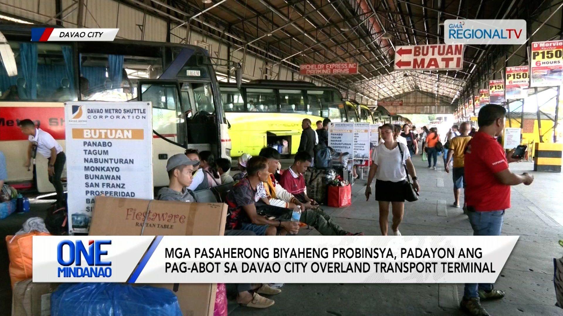 Pasahero, hinay-hinay na og dagsa sa terminal | One Mindanao