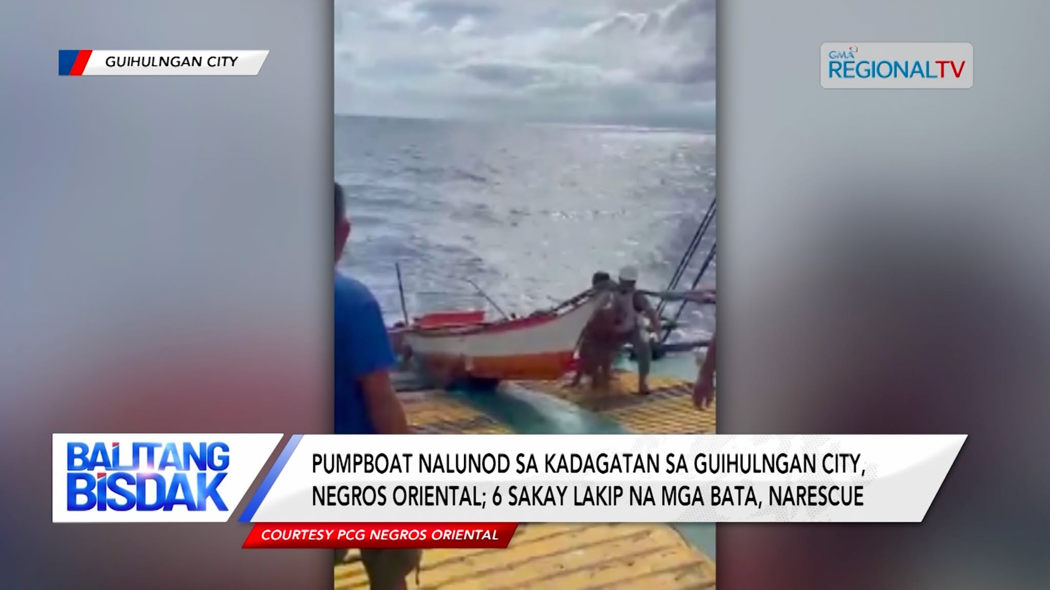 6 Pasahero, Luwas human Malunod Ilang Gisakyang Pumpboat sa Negros Oriental | Balitang Bisdak
