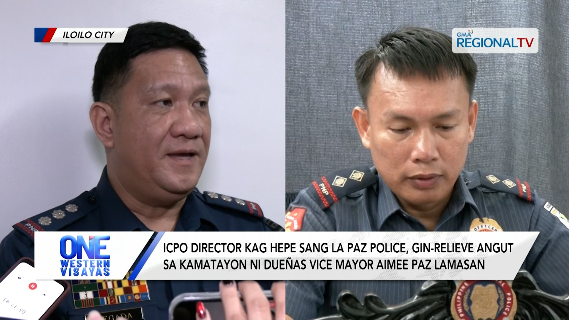 ICPO Director kag hepe sang La Paz Police, gin-relieve sang PRO-6 | One Western Visayas