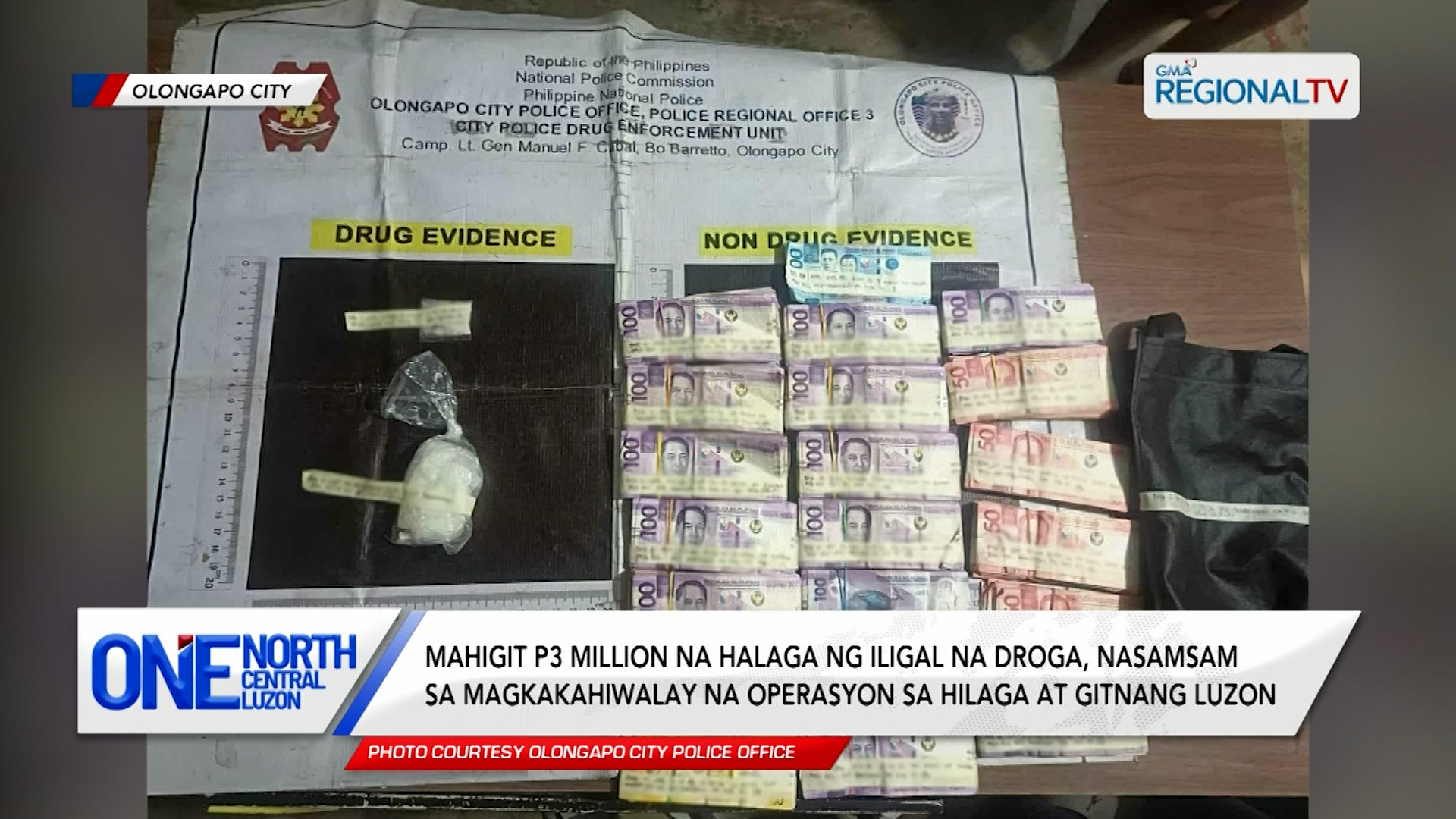 Mahigit P3 million na halaga ng iligal na droga, nasamsam | One North Central Luzon