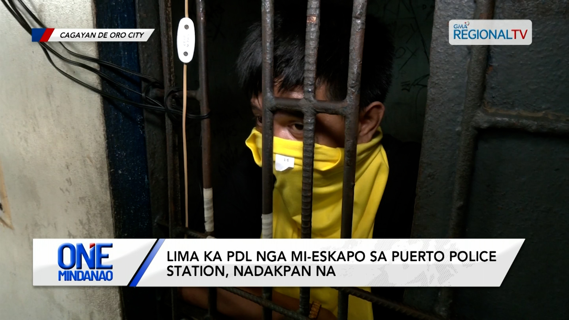 Lima ka PDL nga mi-eskapo sa Puerto Police Station, nadakpan na | One Mindanao