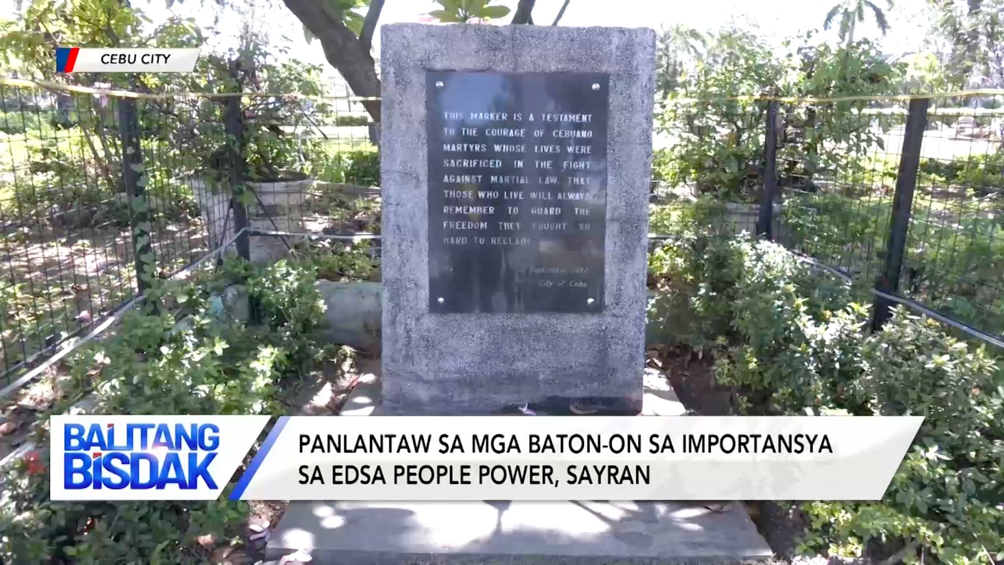 Atong Kumustahon ang Marker sa Martial Law Victims | Balitang Bisdak
