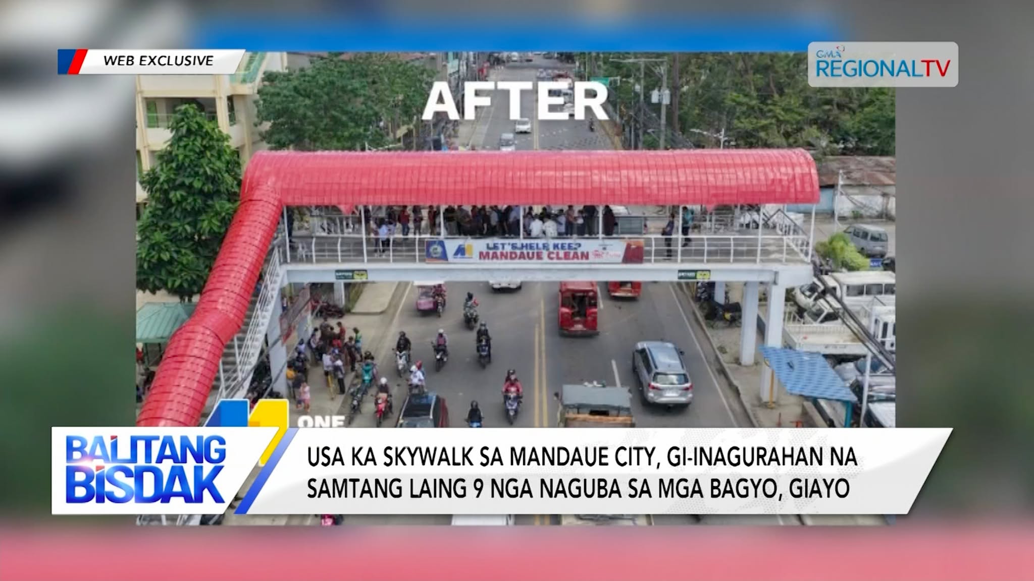 Usa ka Skywalk sa Mandaue City, gi-inagurahan na | Balitang Bisdak