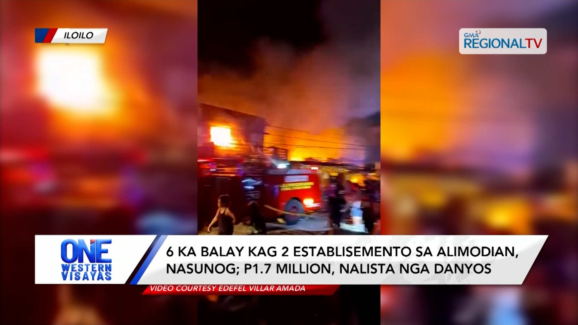 6 ka balay kag 2 ka establisyemento baligyaan sang bugas sa Alimodian, nasunog | One Western Visayas