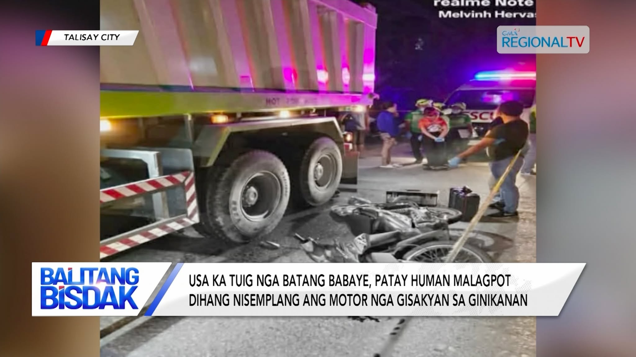 Usa ka tuig nga Batang Babaye, Patay human Malatayi sa Truck | Balitang Bisdak