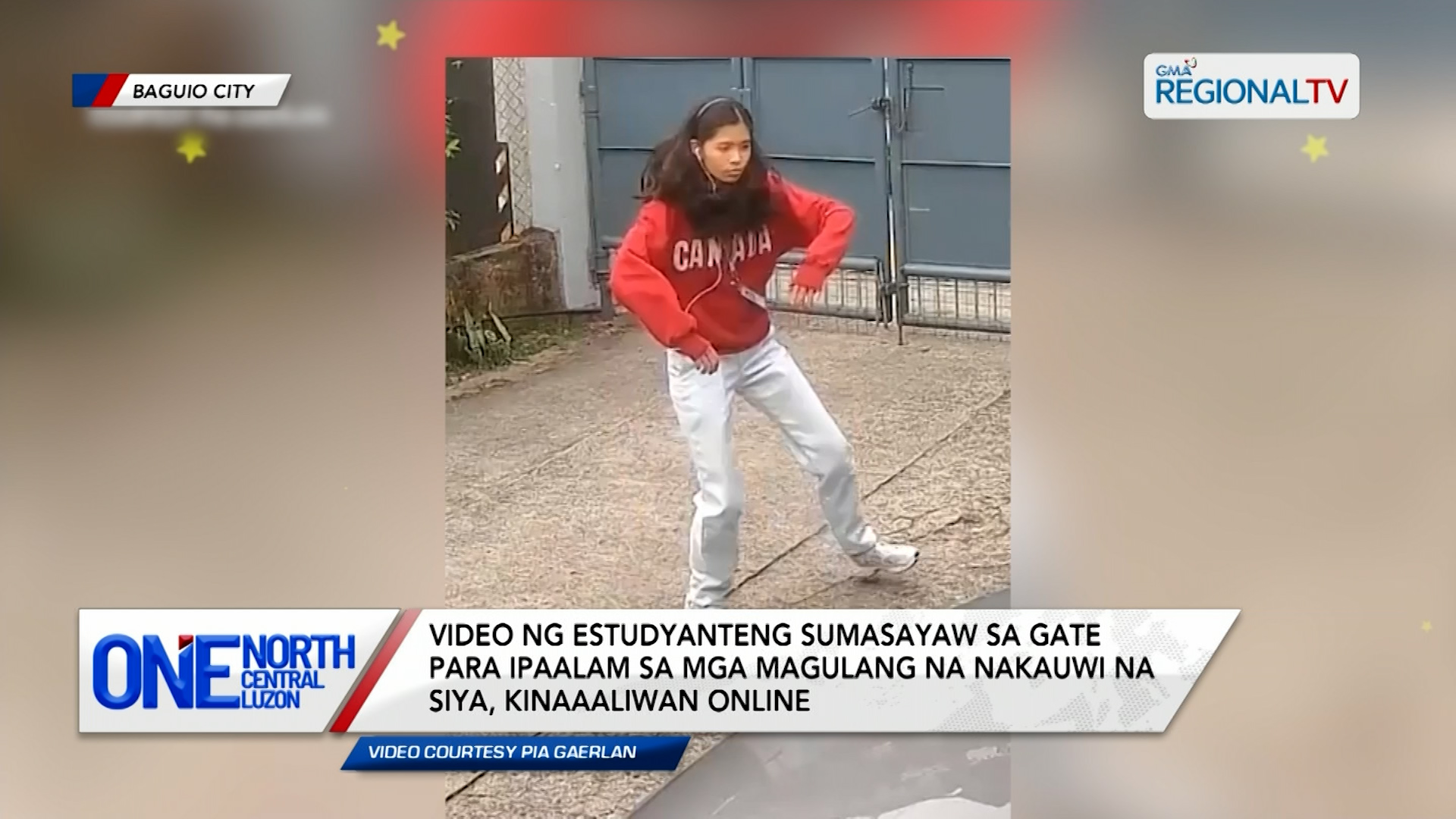 Video ng estudyanteng sumasayaw sa gate, kinaaaliwan online | One North Central Luzon