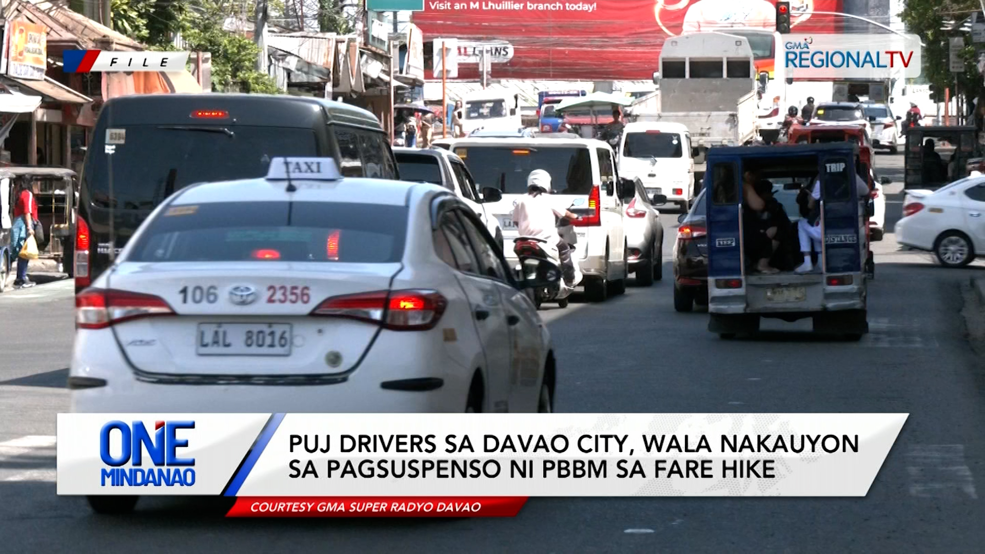 PUJ drivers sa Davao City, wala nakauyon sa pagsuspenso ni PBBM sa fare hike | One Mindanao