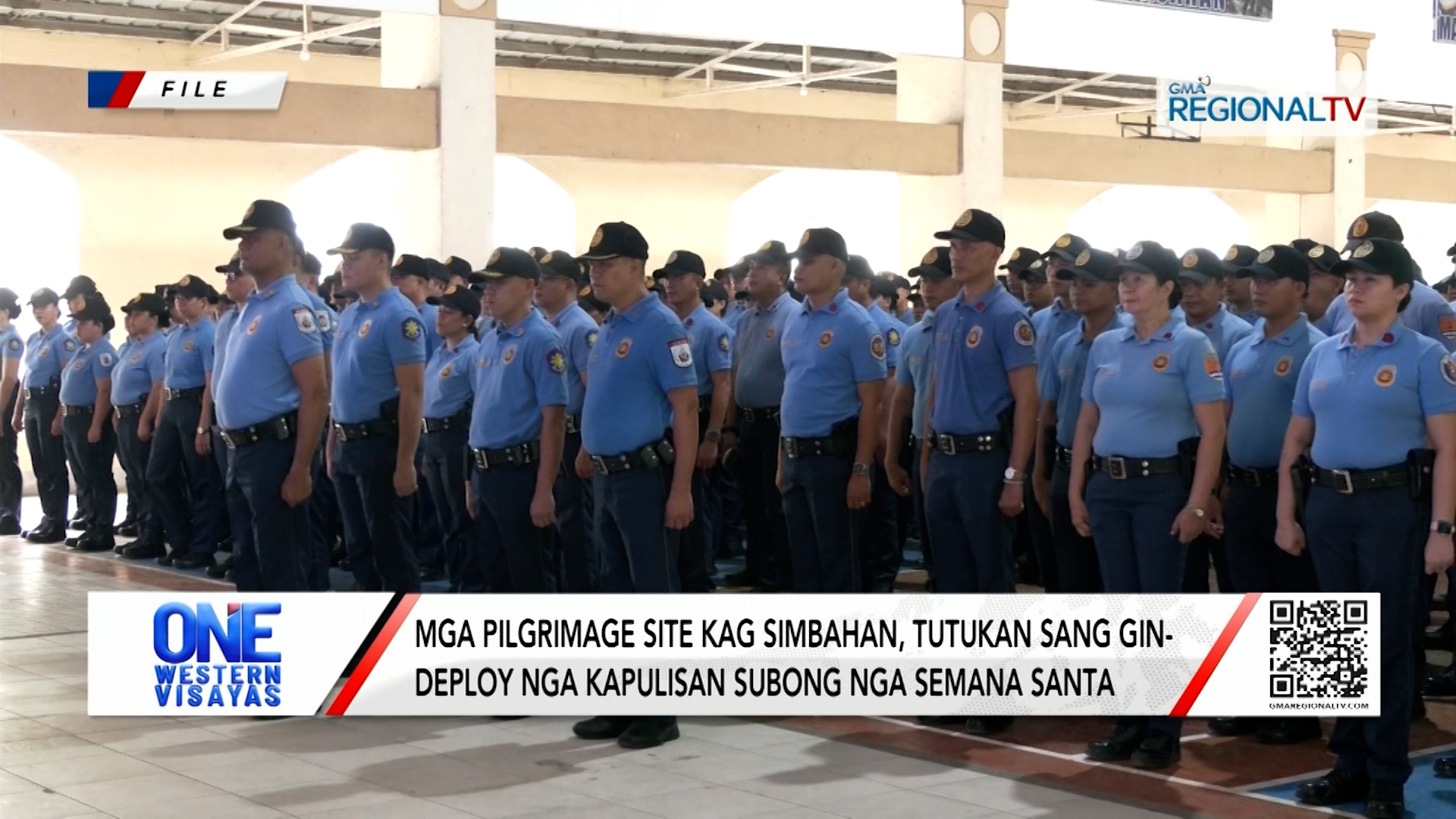 Mga pilgrimage site kag simbahan, tutukan sang gin-deploy nga kapulisan | One Western Visayas