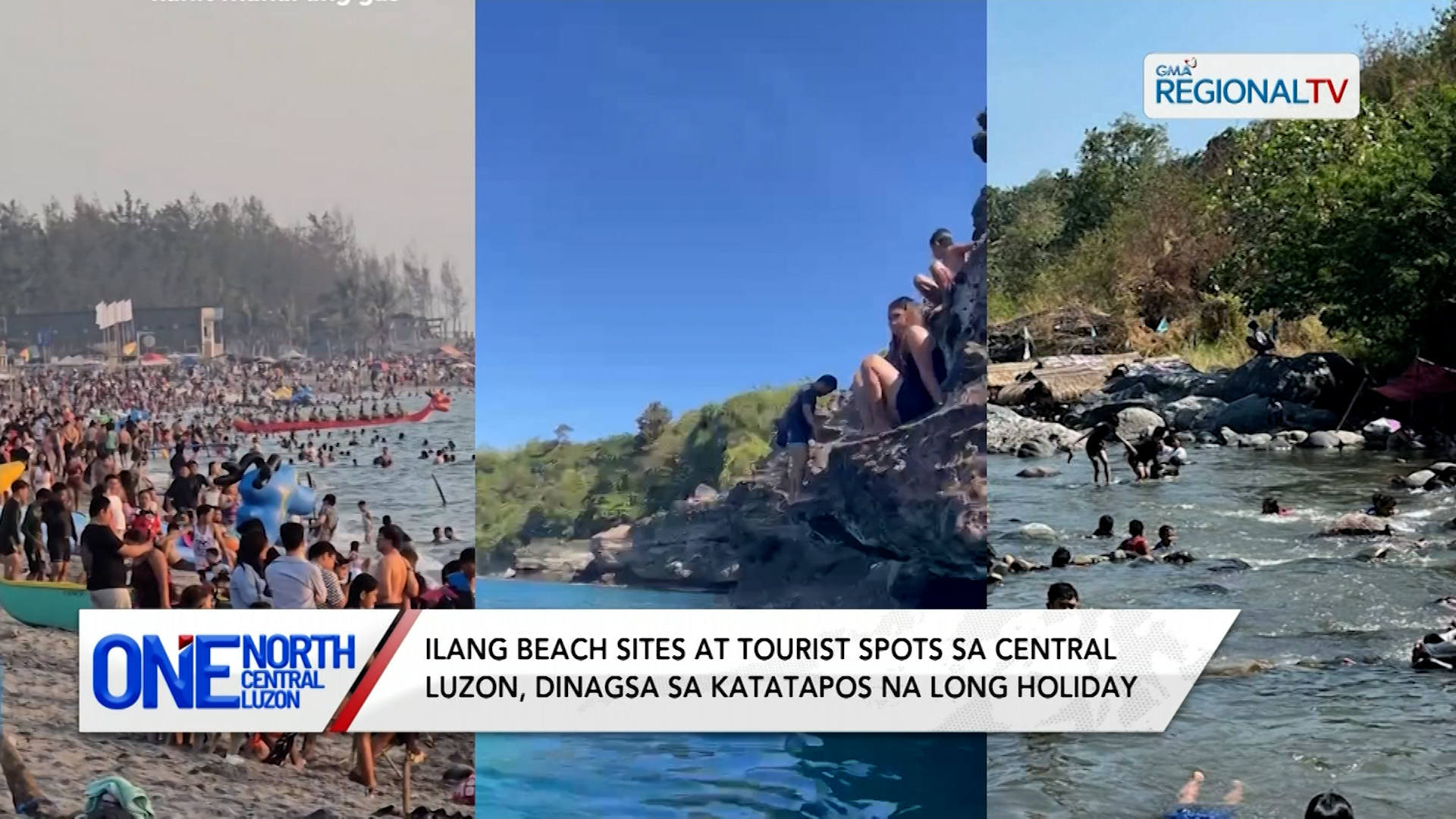 Ilang beach sites at tourist spots sa Central Luzon, dinagsa | One North Central Luzon