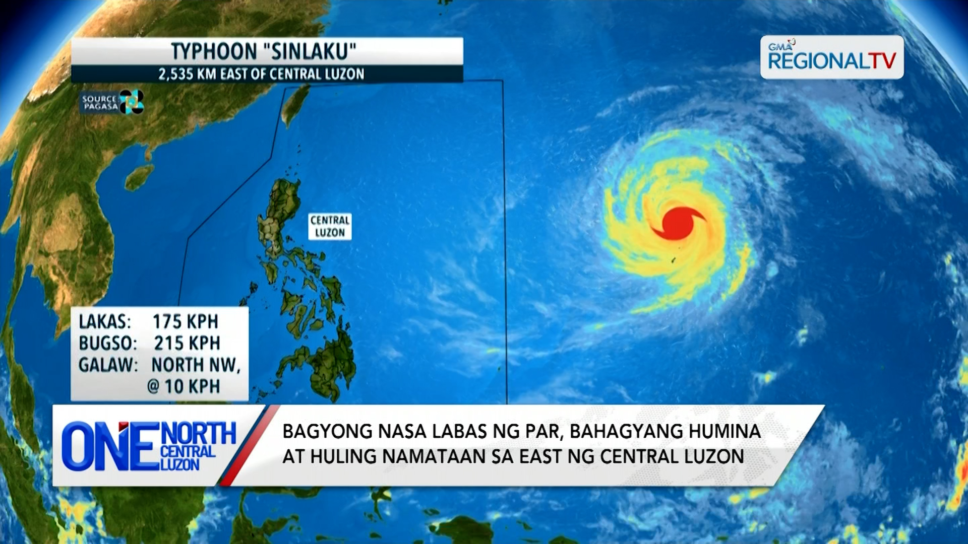 Humina Bagyong nasa labas ng PAR, bahagyang humina | One North Central Luzon