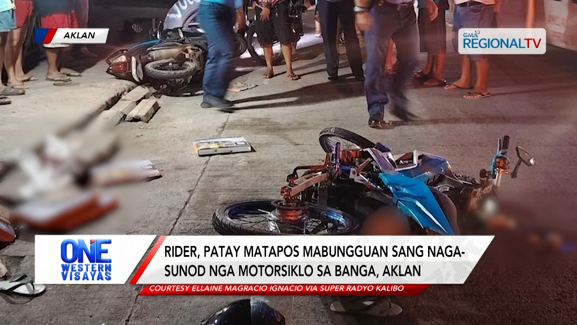 Rider, patay matapos mabungguan sang nagasunod nga motorsiklo sa Banga, Aklan | One Western Visayas