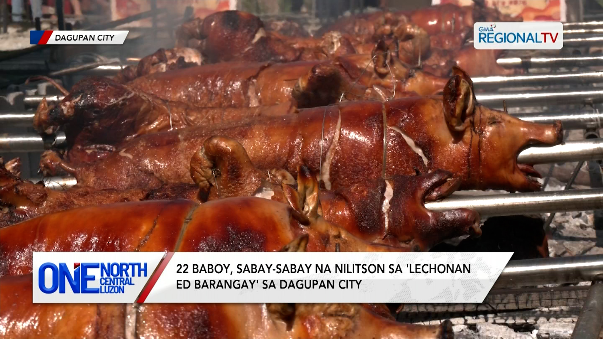 22 baboy, sabay-sabay na nilitson sa 'Lechonan Ed Barangay' | One North Central Luzon
