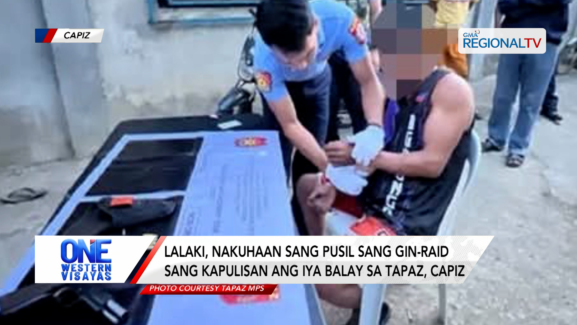 Lalaki, nakuhaan sang pusil sang gin-raid sang kapulisan ang iya balay sa Tapaz| One Western Visayas