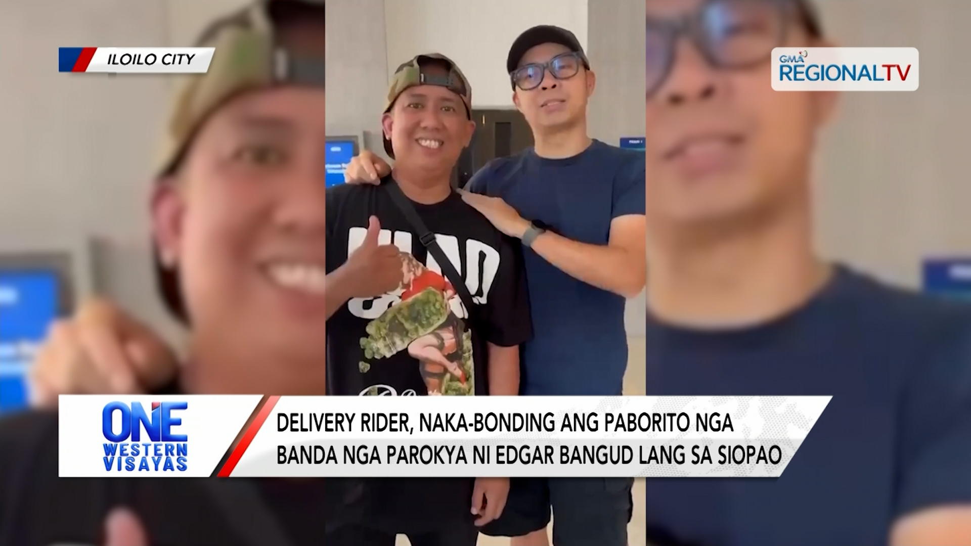 Delivery rider, naka-bonding ang banda nga Parokya ni Edgar bangud sa siopao | One Western Visayas