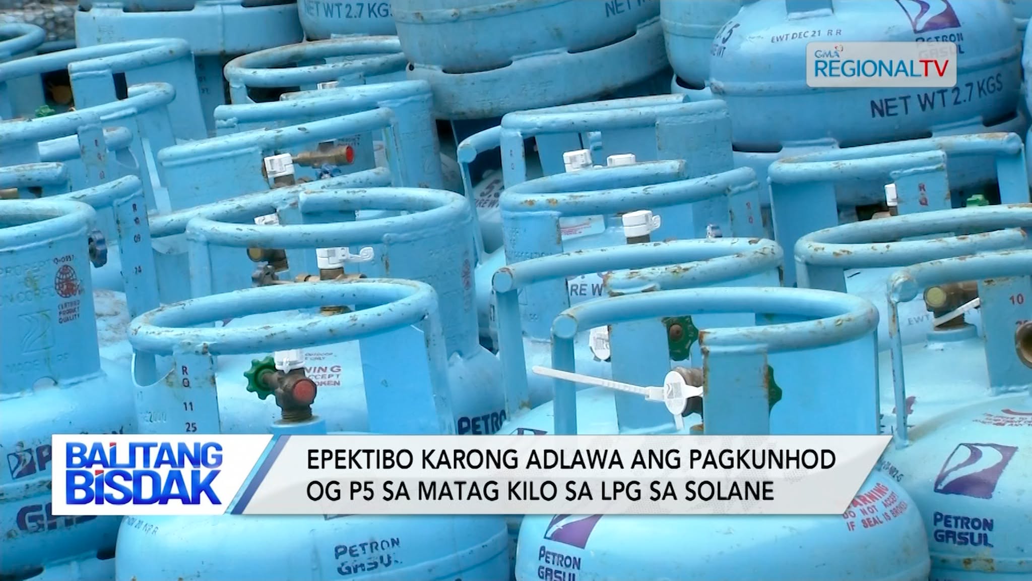 Epektibo na ang pagkunhod sa Presyo sa LPG sa Solane | Balitang Bisdak