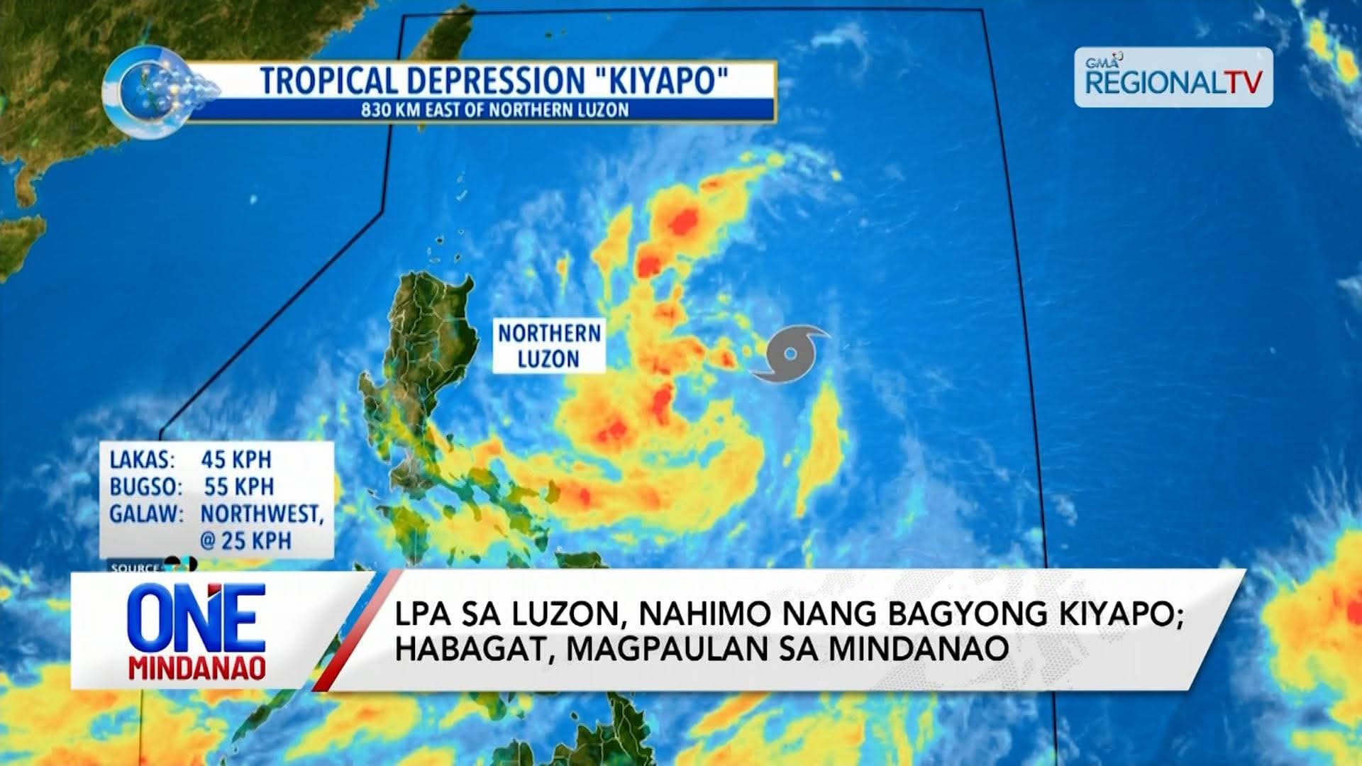 LPA sa Luzon, nahimo nang bagyong Kiyapo I One Mindanao