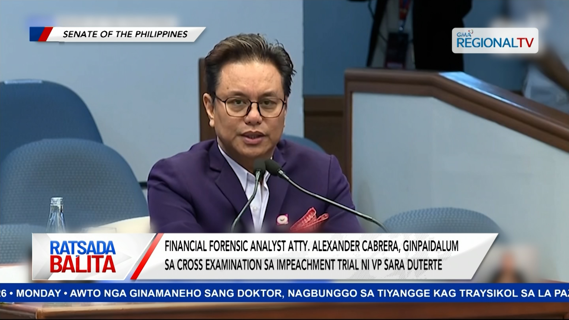 Financial forensic analyst, ginpaidalum sa cross examination sa impeachment trial | Ratsada Balita